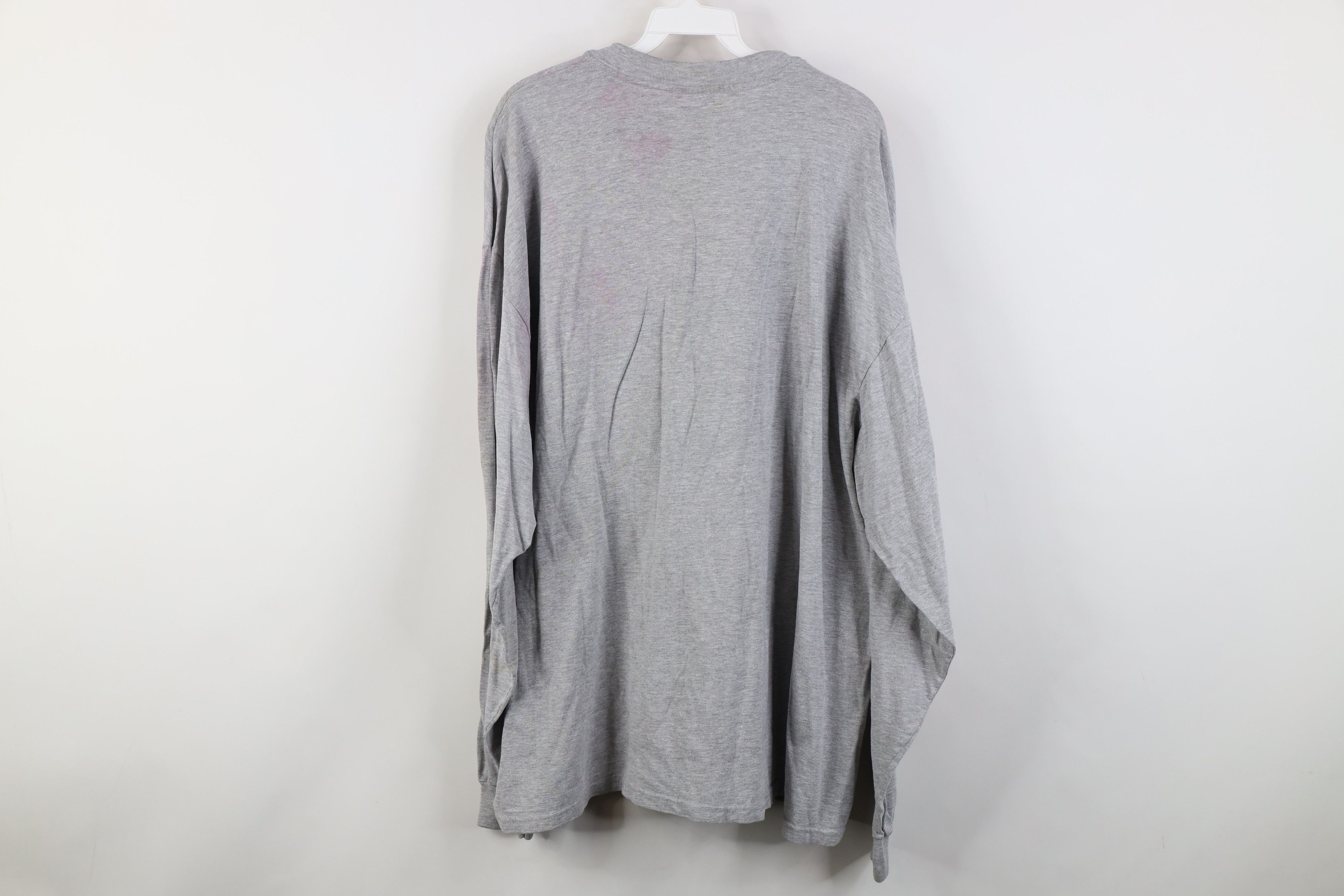 Champion Vintage 90s Champion Spell Out Long Sleeve T-Shirt Gray Size US XXL / EU 58 / 5 - 14 Thumbnail