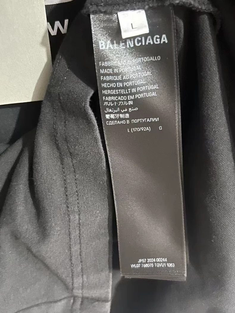 Balenciaga Balenciaga 3M Reflective Letter Print Short Sleeve T-Shirt Size US L / EU 52-54 / 3 - 4 Thumbnail
