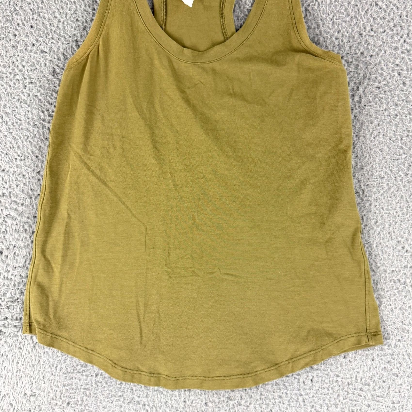 Lululemon Lululemon Love Tank Top Womens 2 Green Pima Cotton Racerback Size XS / US 0-2 / IT 36-38 - 3 Thumbnail