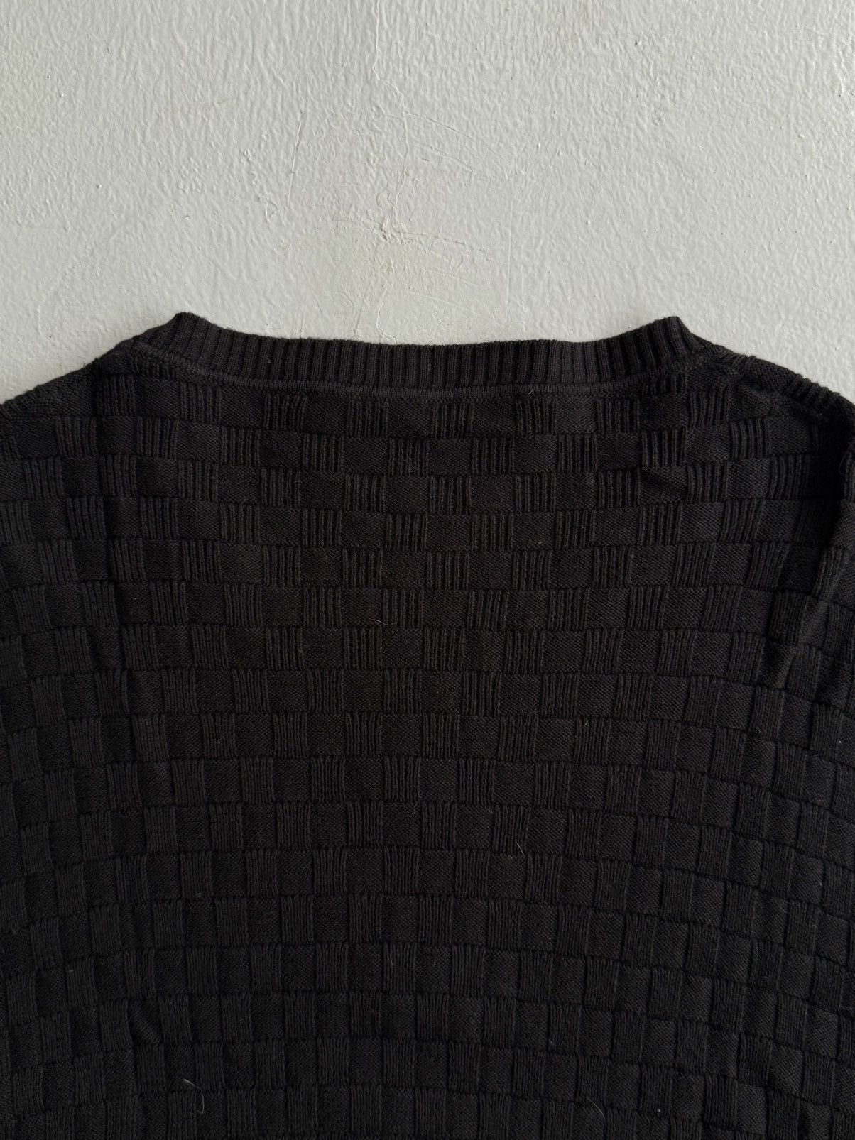 Louis Vuitton Louis Vuitton - Black Damier Crewneck Size US L / EU 52-54 / 3 - 7 Thumbnail