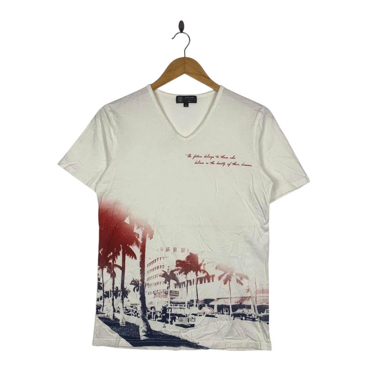 Vintage Vintage MICHEL KLEIN PARIS Homme Collection V Neck Tee Size US XS / EU 42 / 0 - 1 Thumbnail