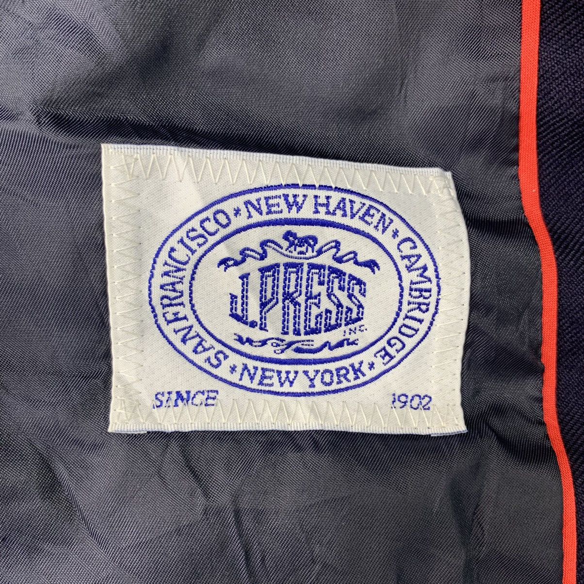 J. Press × Vintage Vintage J.PRESS New York Navy Plain Blazer Coat Size L / US 10 / IT 46 - 5 Thumbnail