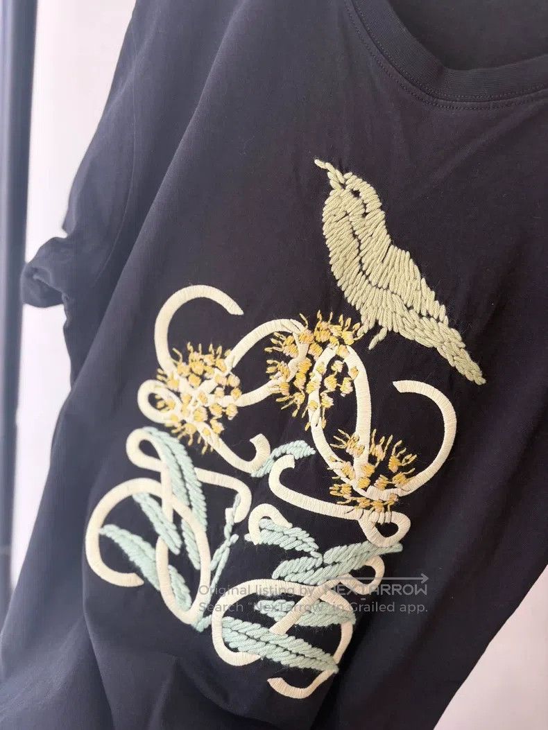 Loewe Loewe Green Gradient Embroidered Black Short Sleeve Size US XS / EU 42 / 0 - 2 Thumbnail