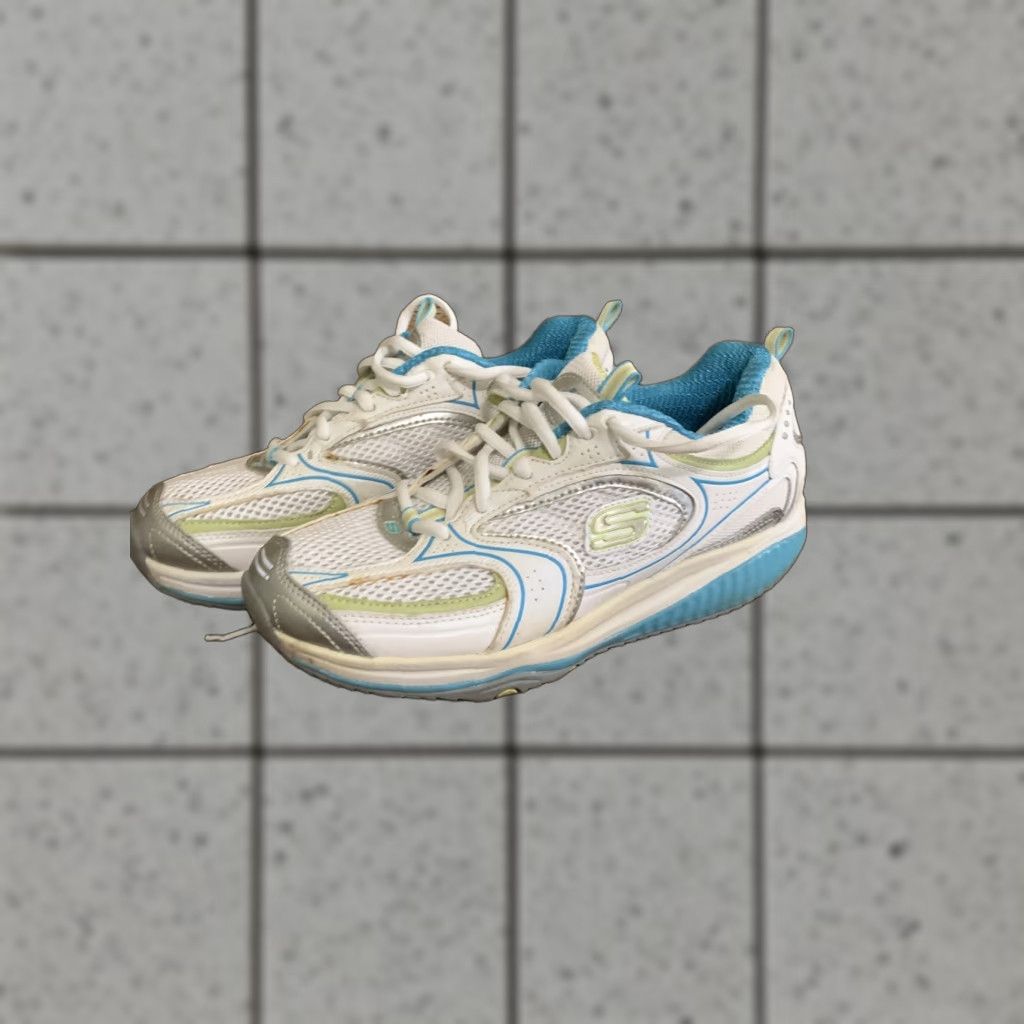 SKECHERS Skechers Shape Ups Toning Sneaker 12320 Walking Shoes Women’s 7 Blue/White Size US 4 / IT 34 - 1 Thumbnail