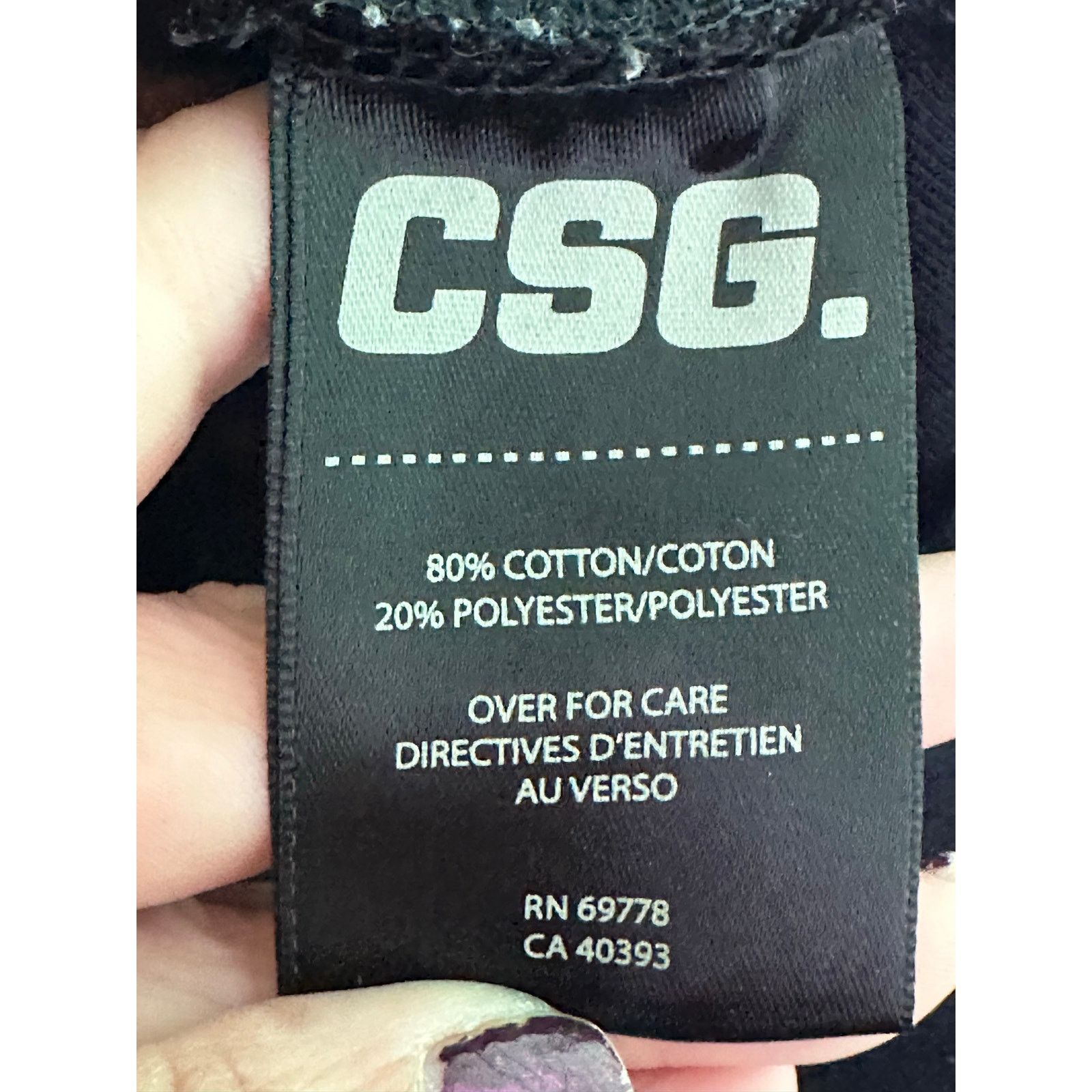 CSG CSG black long sleeves hoodie sweater size Large Size US L / EU 52-54 / 3 - 5 Thumbnail