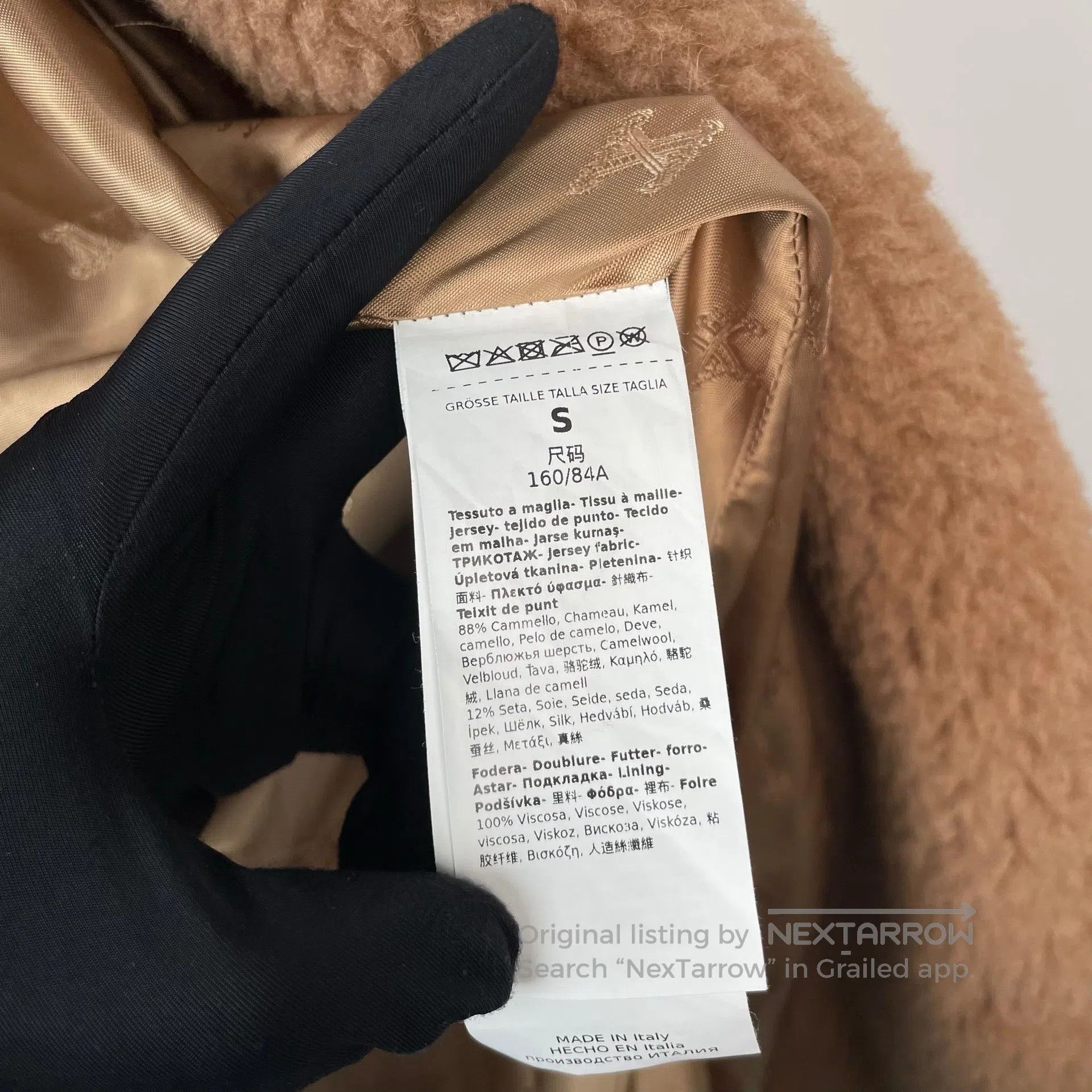 Max Mara Max Mara Camel double-breasted teddy short coat| Size S / US 4 / IT 40 - 4 Thumbnail
