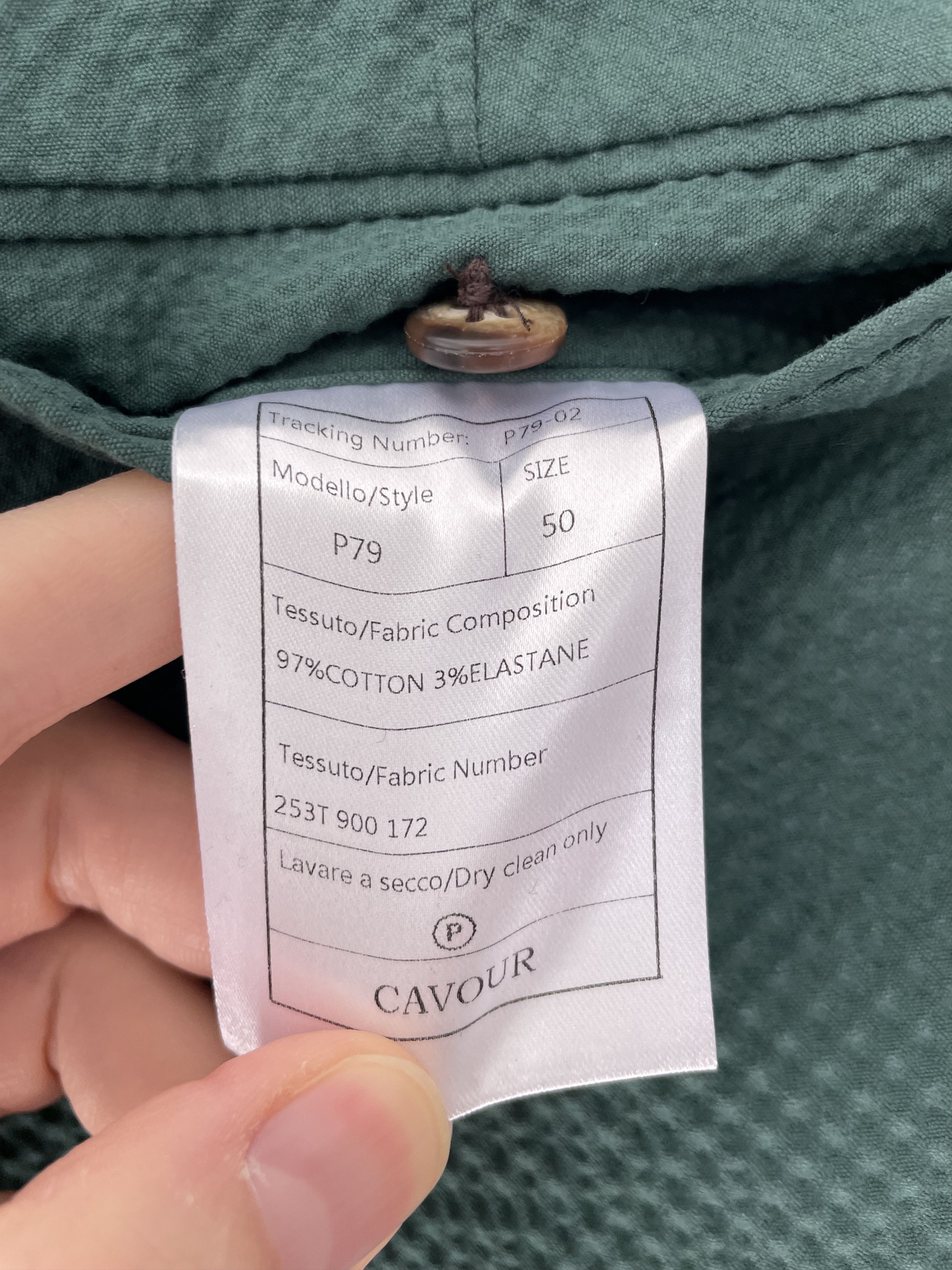 Other NWT Cavour green seersucker trousers, size w34\EU50 Size US 34 / EU 50 - 4 Thumbnail
