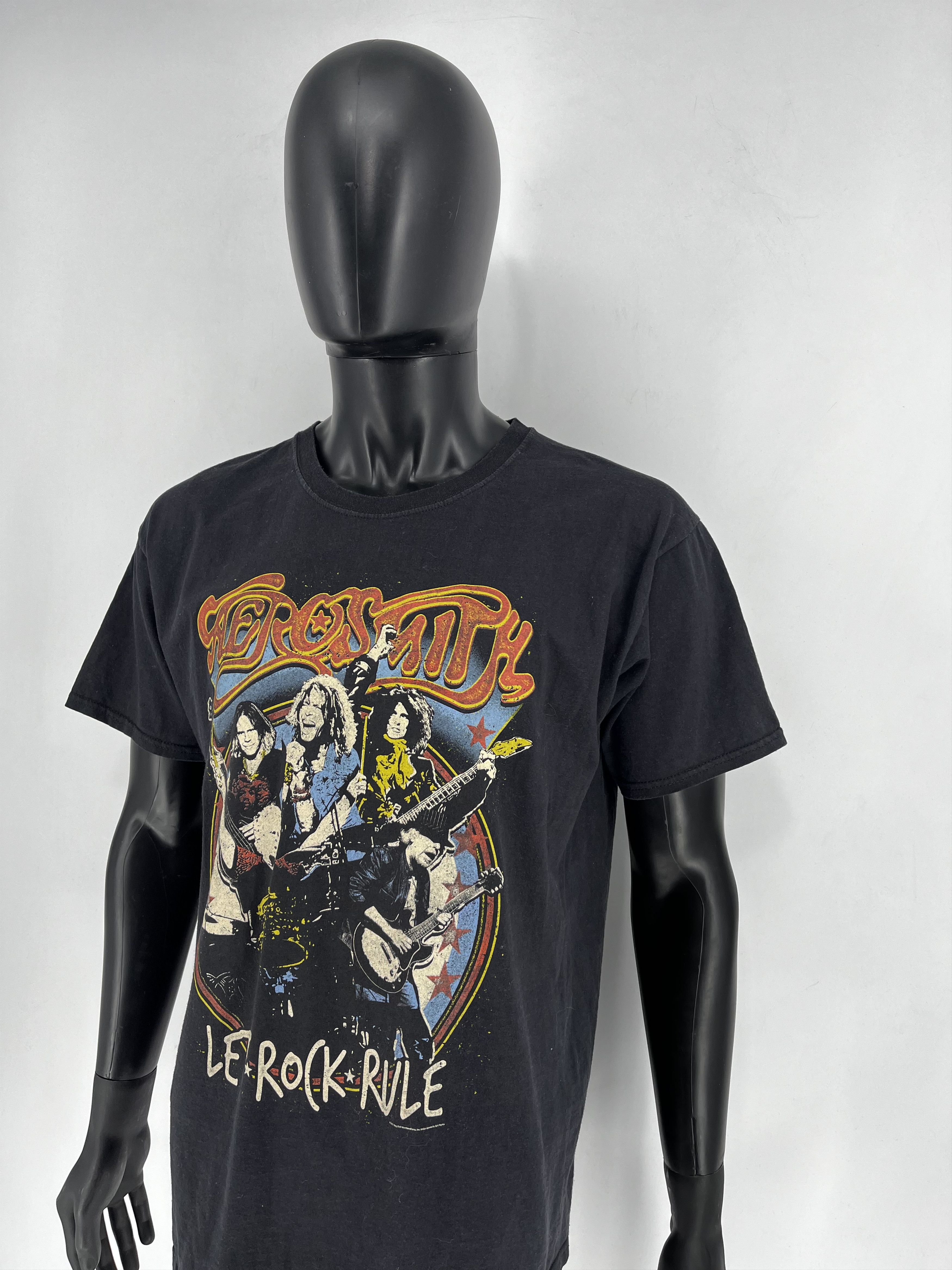 Band Tees × Vintage Y2K Vintage Aerosmith World Tour T-Shirt Band Rock Streetwea Size US L / EU 52-54 / 3 - 4 Thumbnail