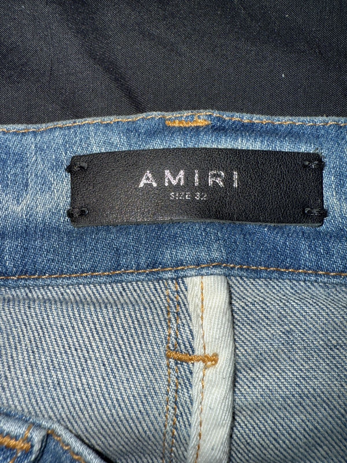 Amiri White patch amiri jeans Size US 32 / EU 48 - 6 Thumbnail