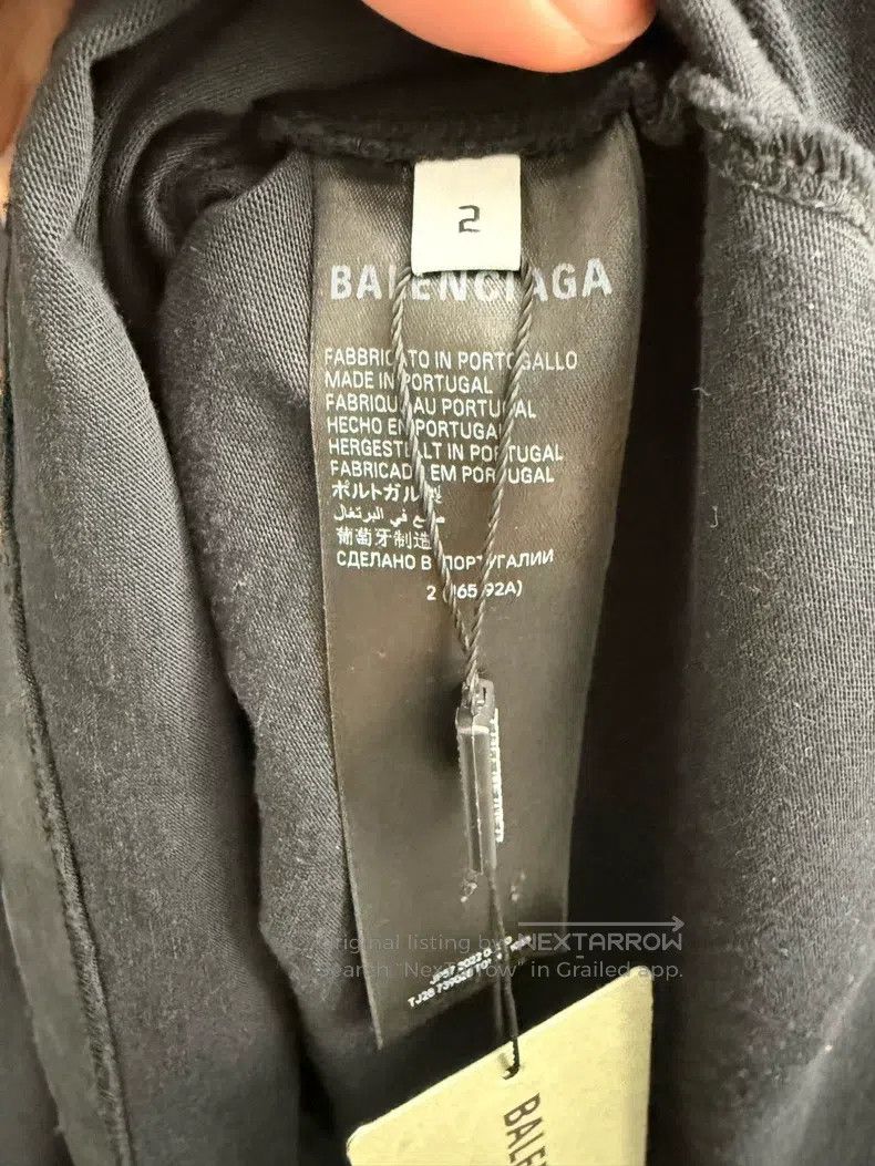 Balenciaga Balenciaga Solid Letter Printed Round Neck Short Sleeve T- Size US M / EU 48-50 / 2 - 3 Thumbnail