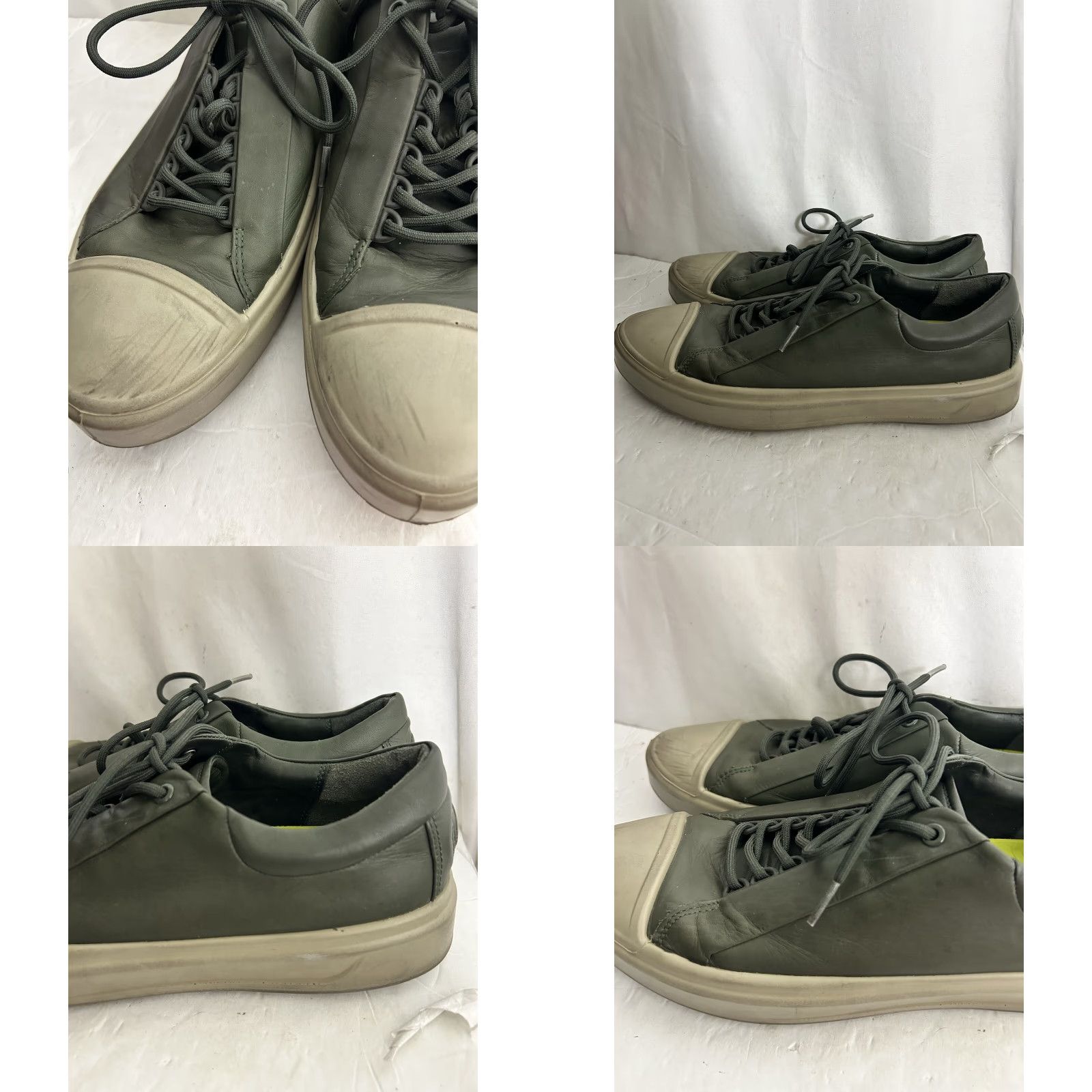 Ecco ECCO Sneaker Men Standard Deep Forest Leather ECCO Flexure T-Cap Low Top Lace Up US 10 EU 44 Shoe Size US M / EU 48-50 / 2 - 8 Thumbnail