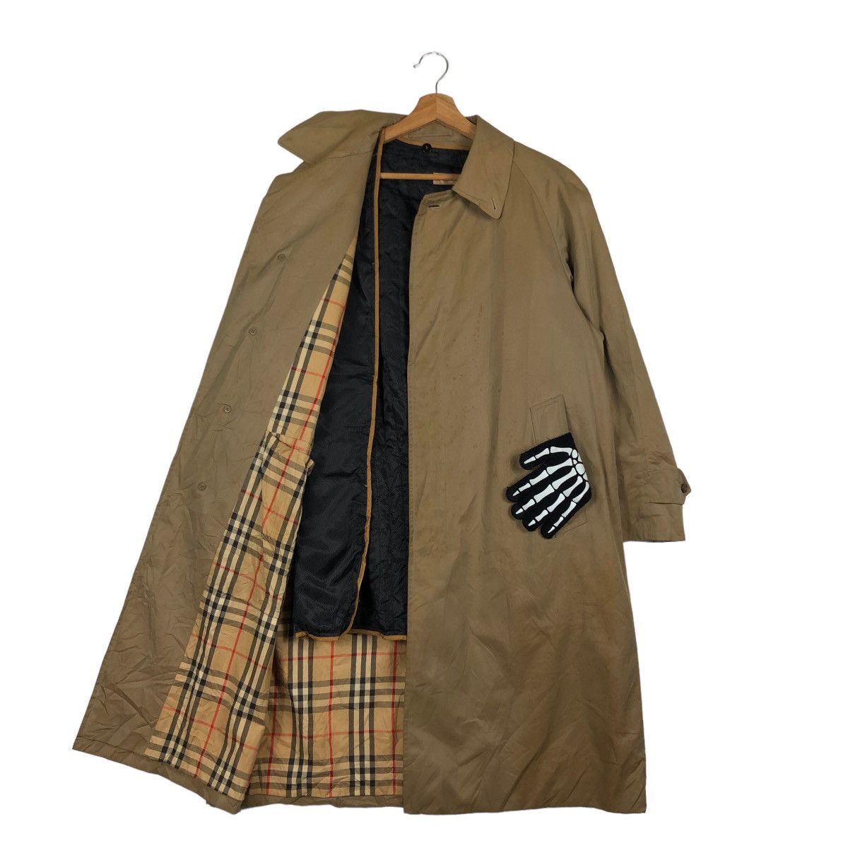 Japanese Brand 🔥VINTAGE LONG JACKET TRENCH NOVA CHECK DESIGN Size US M / EU 48-50 / 2 - 8 Thumbnail
