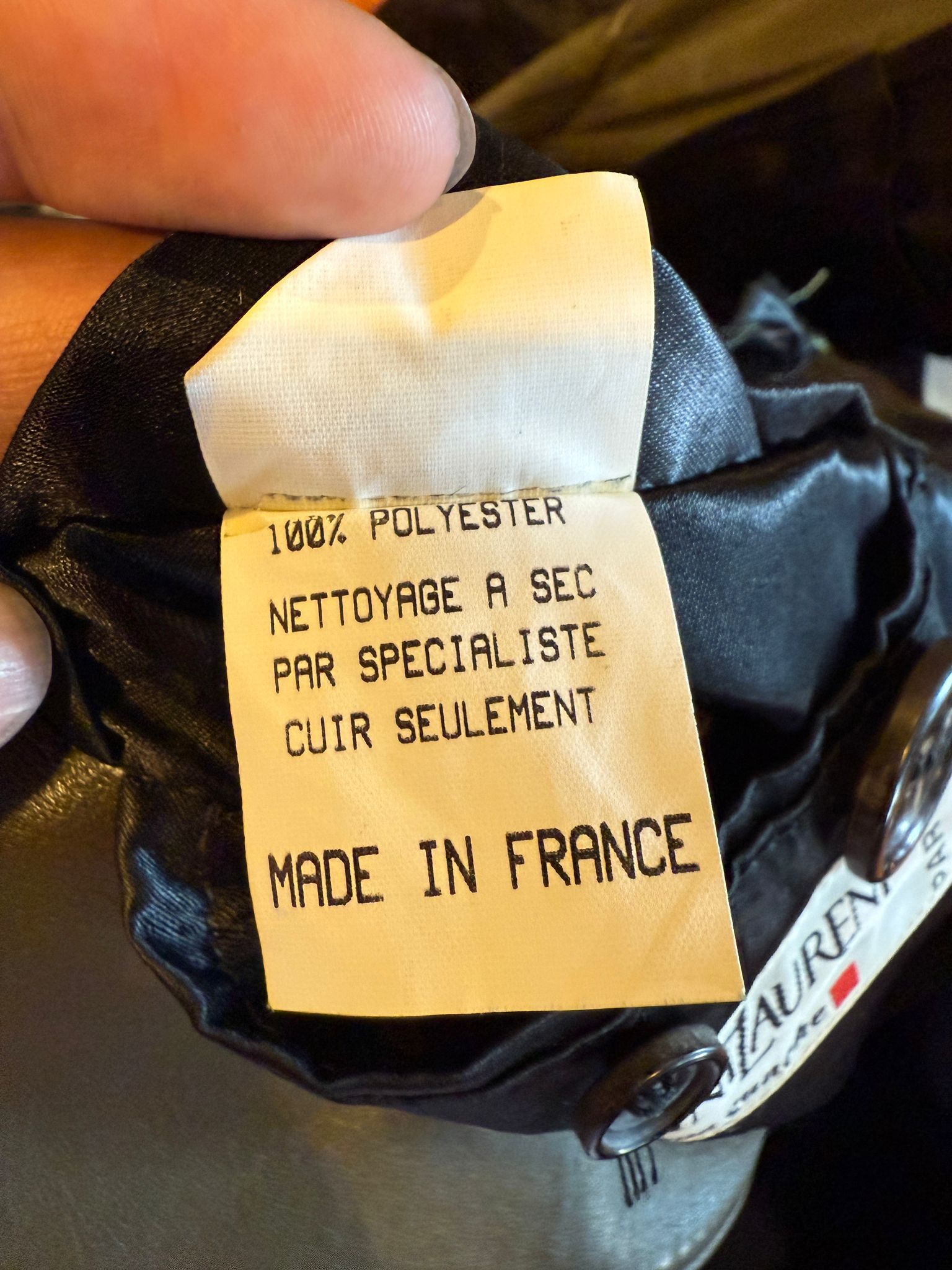 Yves Saint Laurent Yves Saint Laurent Gauche Vintage Leather Sleeveless Coat Size US M / EU 48-50 / 2 - 5 Thumbnail