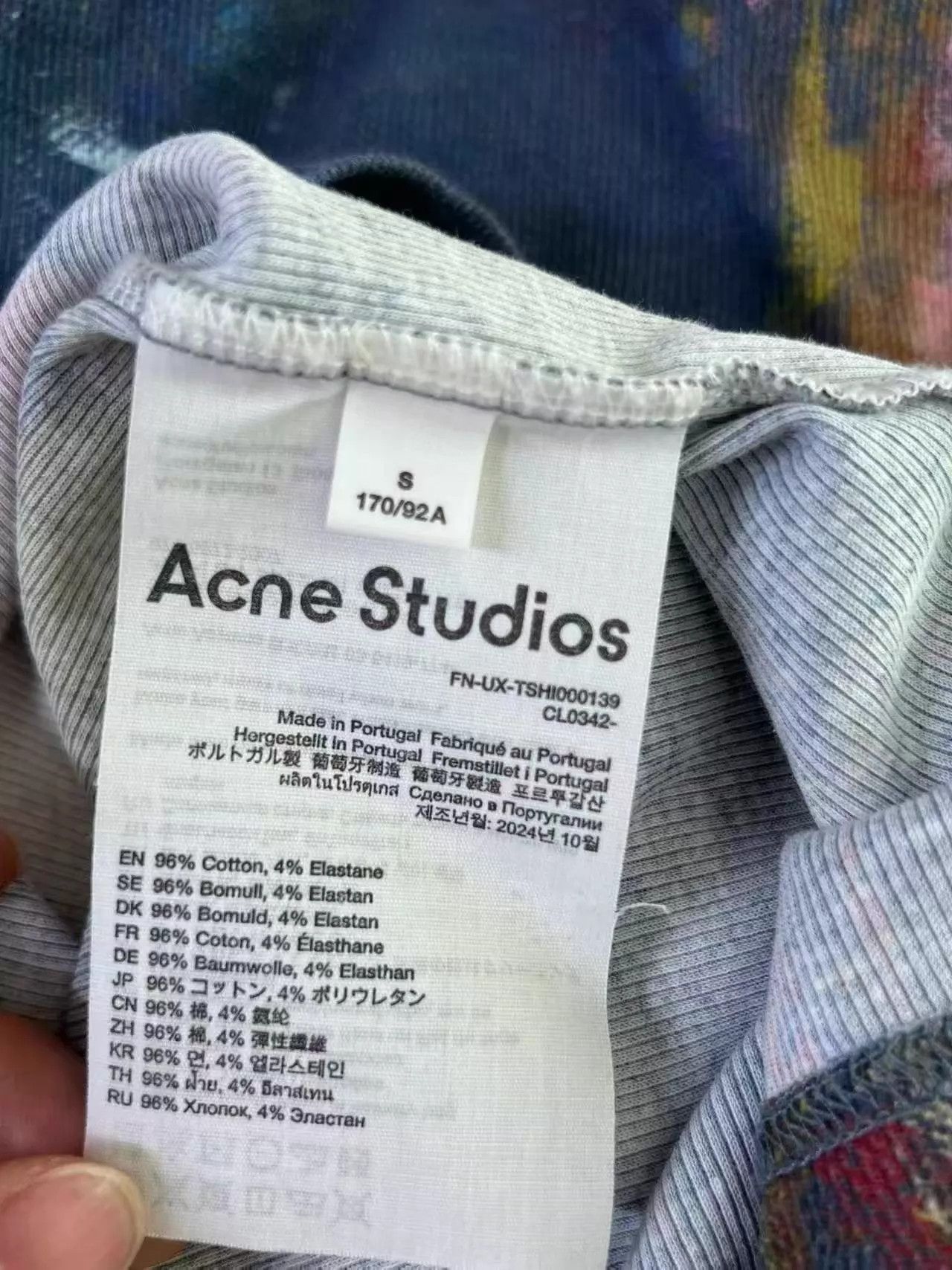 Acne Studios Acne Studios Crew Colorful-Oil Tie-Dye Oversized LS S Size US S / EU 44-46 / 1 - 3 Thumbnail