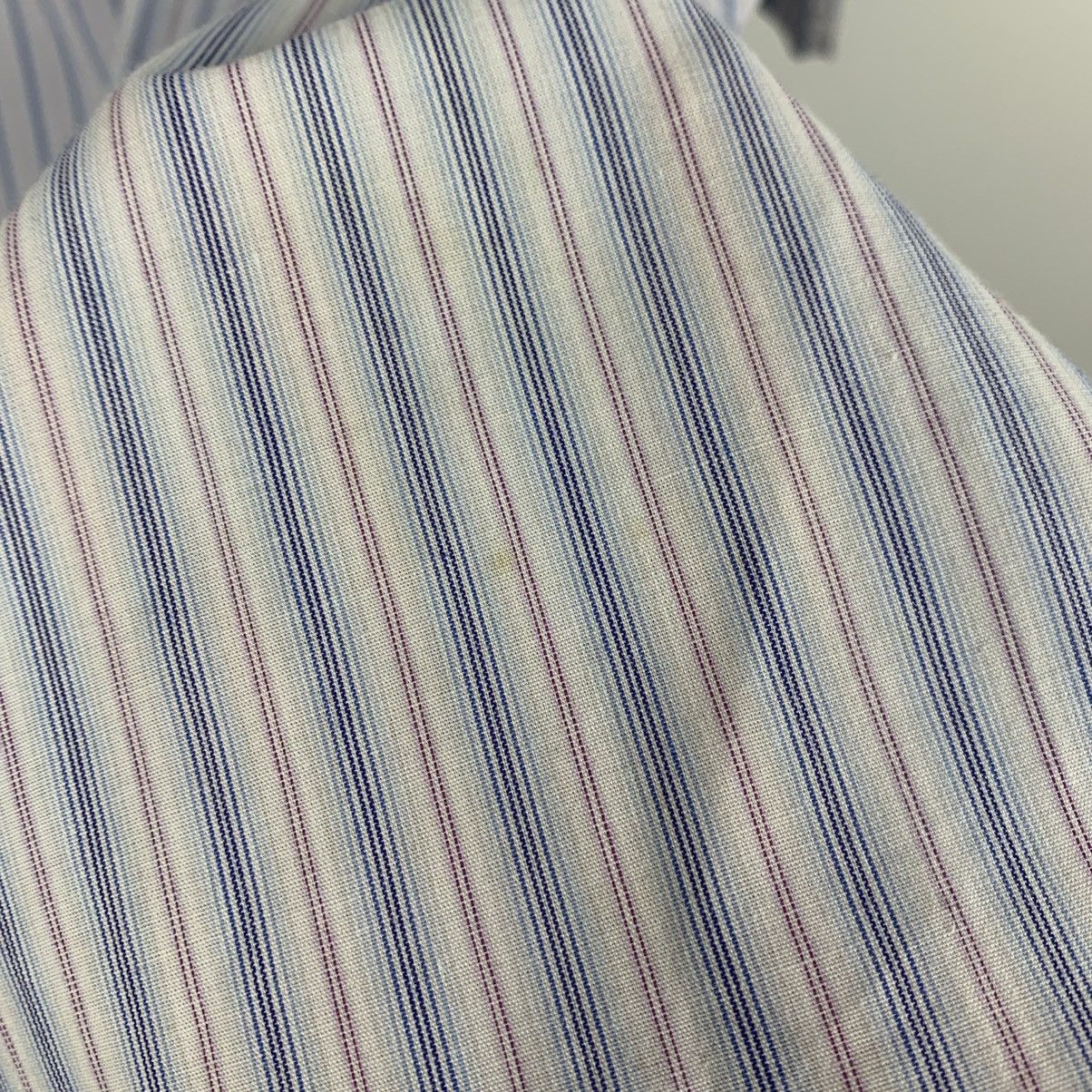 Yves Saint Laurent Vintage Yves Saint Laurent Striped Shirt Short Sleeve Size L Size US L / EU 52-54 / 3 - 21 Thumbnail