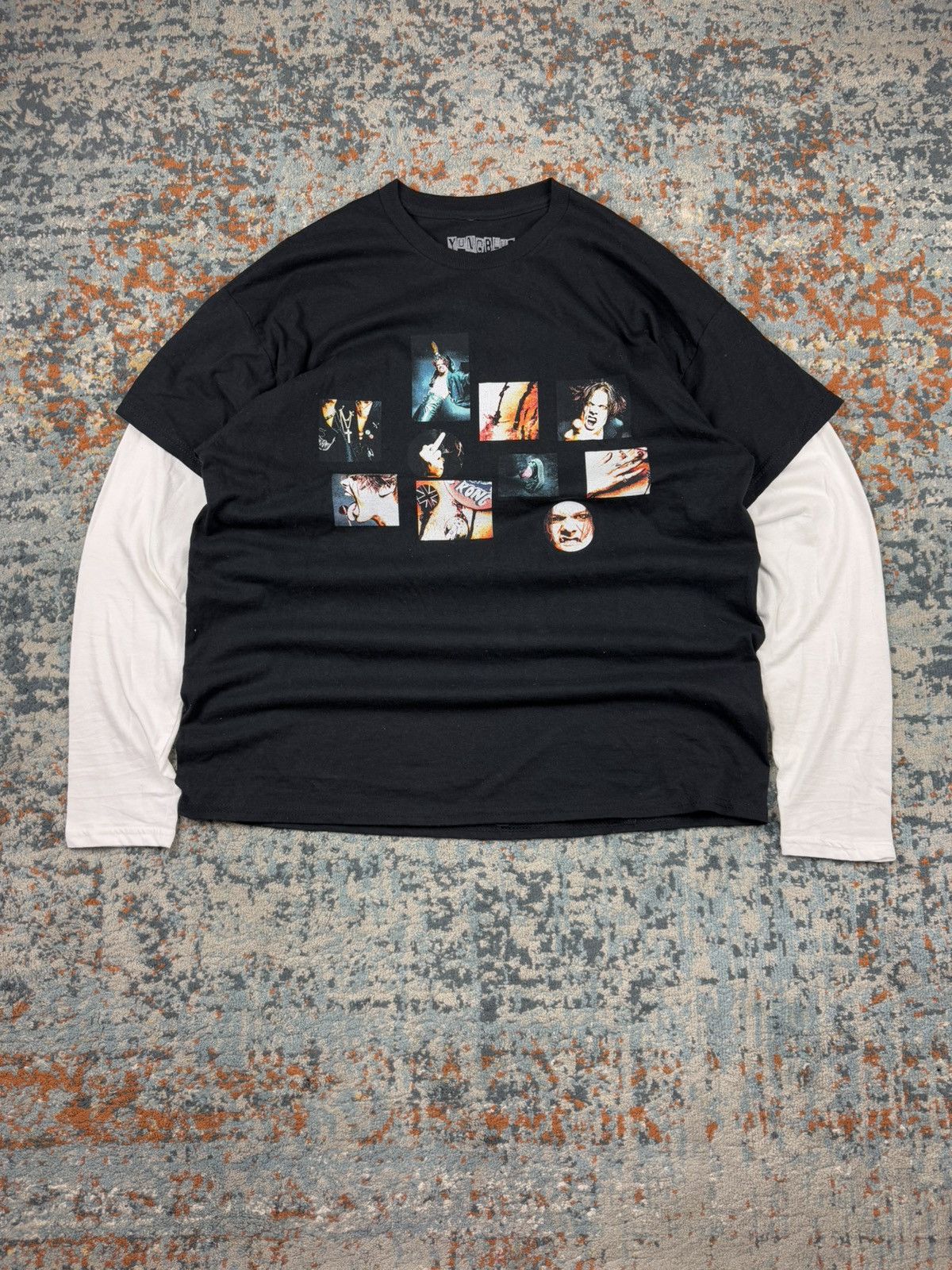 CELINE Skate Layered Long Sleeve Tee