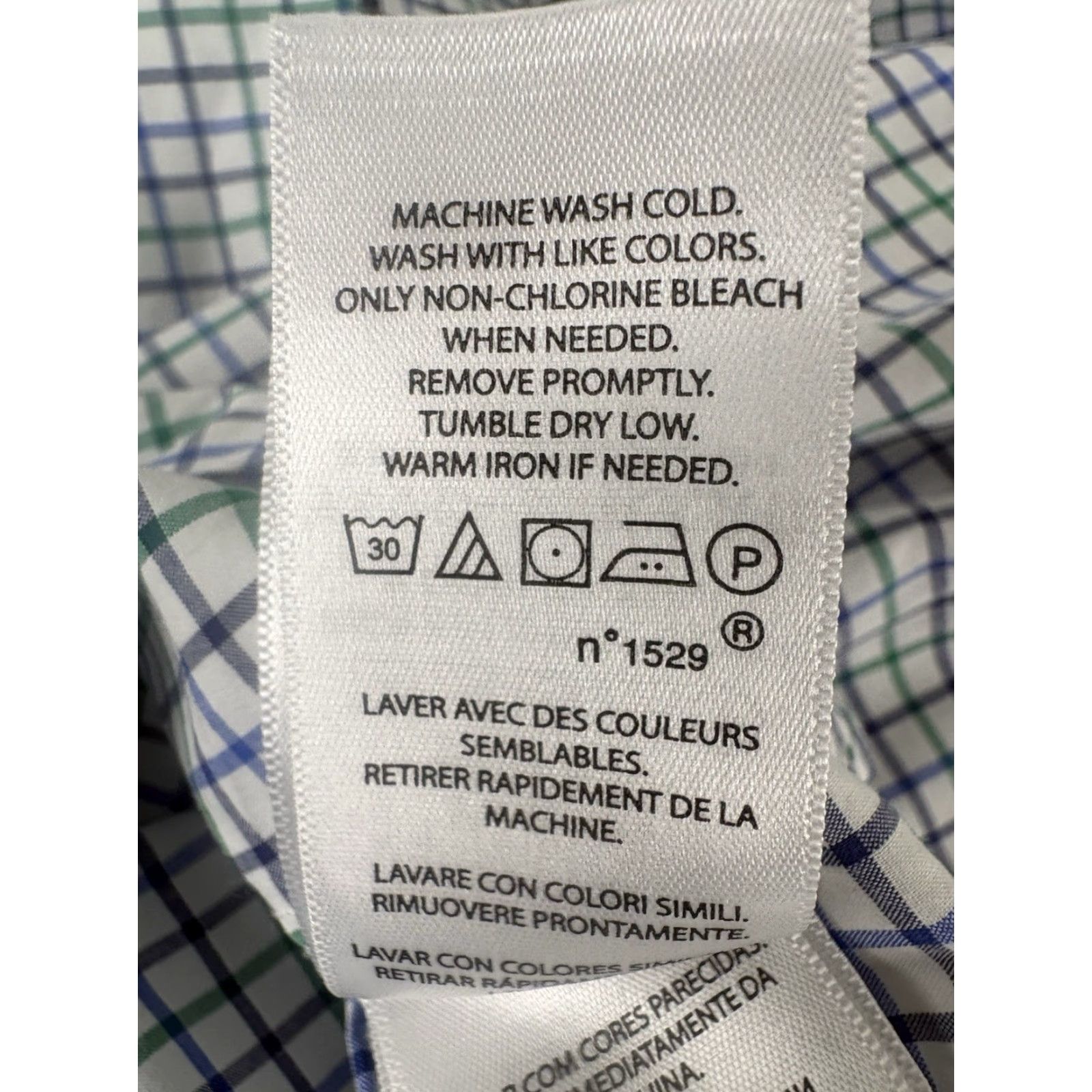 Ralph Lauren Ralph Lauren Dress Shirt Men’s 3XLT Button-Down Plaid 100% Cotton Multicolor Long Sleeve Size 48R - 8 Thumbnail
