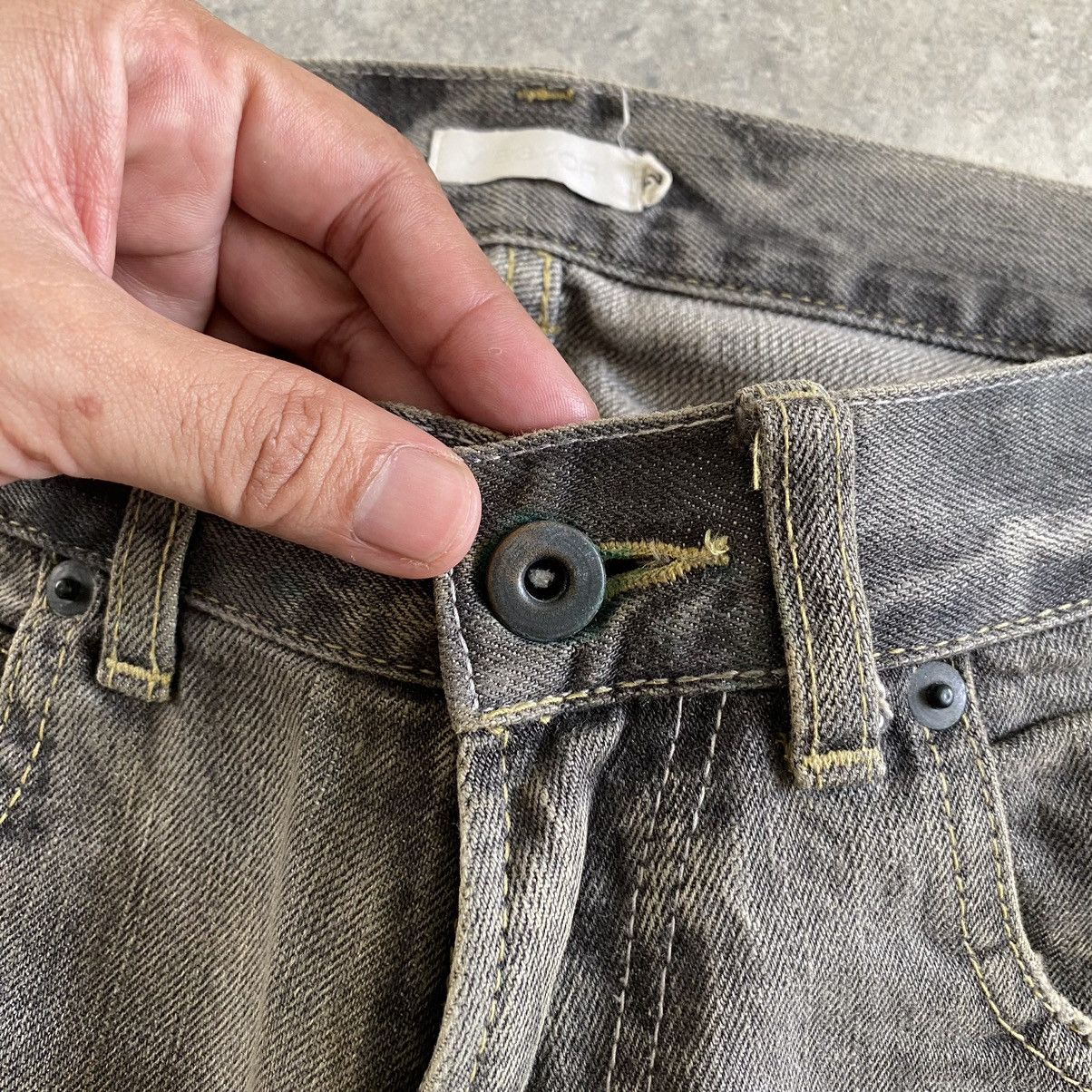 Japanese Brand Vintage Vibgyor Ash Grey Reworked Repaired Jeans Size US 28 / EU 44 - 9 Thumbnail