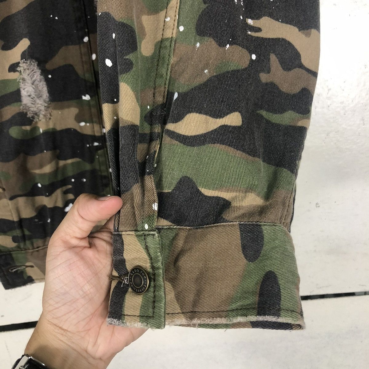 Japanese Brand 🔥BUTTON JACKET CAMOUFLAGE PUNK DESIGN HYPE ACE JAPAN Size US M / EU 48-50 / 2 - 14 Thumbnail