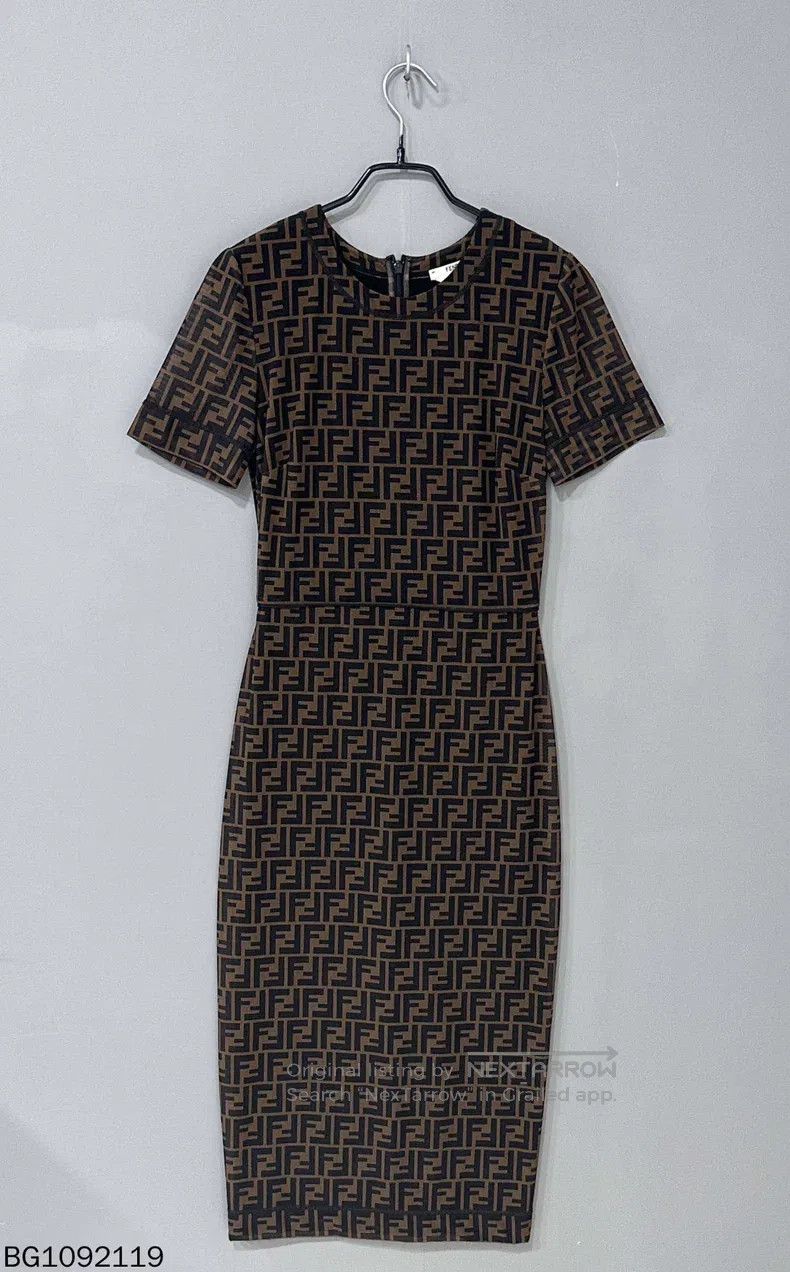 Fendi Fendi Maxi dress with floral breathable mesh material Size XS / US 0-2 / IT 36-38 - 2 Thumbnail
