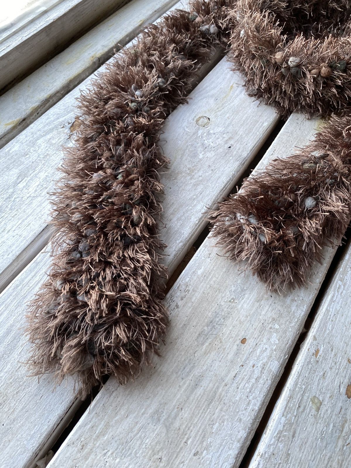 Japanese Brand × Vintage Avant Garde japanese fuzzy mohair Opium scarf vintage y2k Size ONE SIZE - 2 Thumbnail