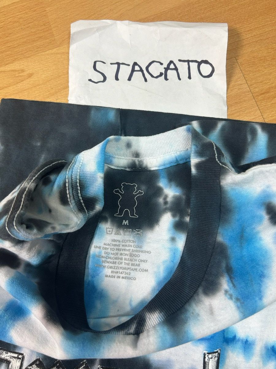 Grizzly Griptape × Rap Tees Grizzly Griptape Logo Tie Dye Tee Blue Size US M / EU 48-50 / 2 - 4 Thumbnail