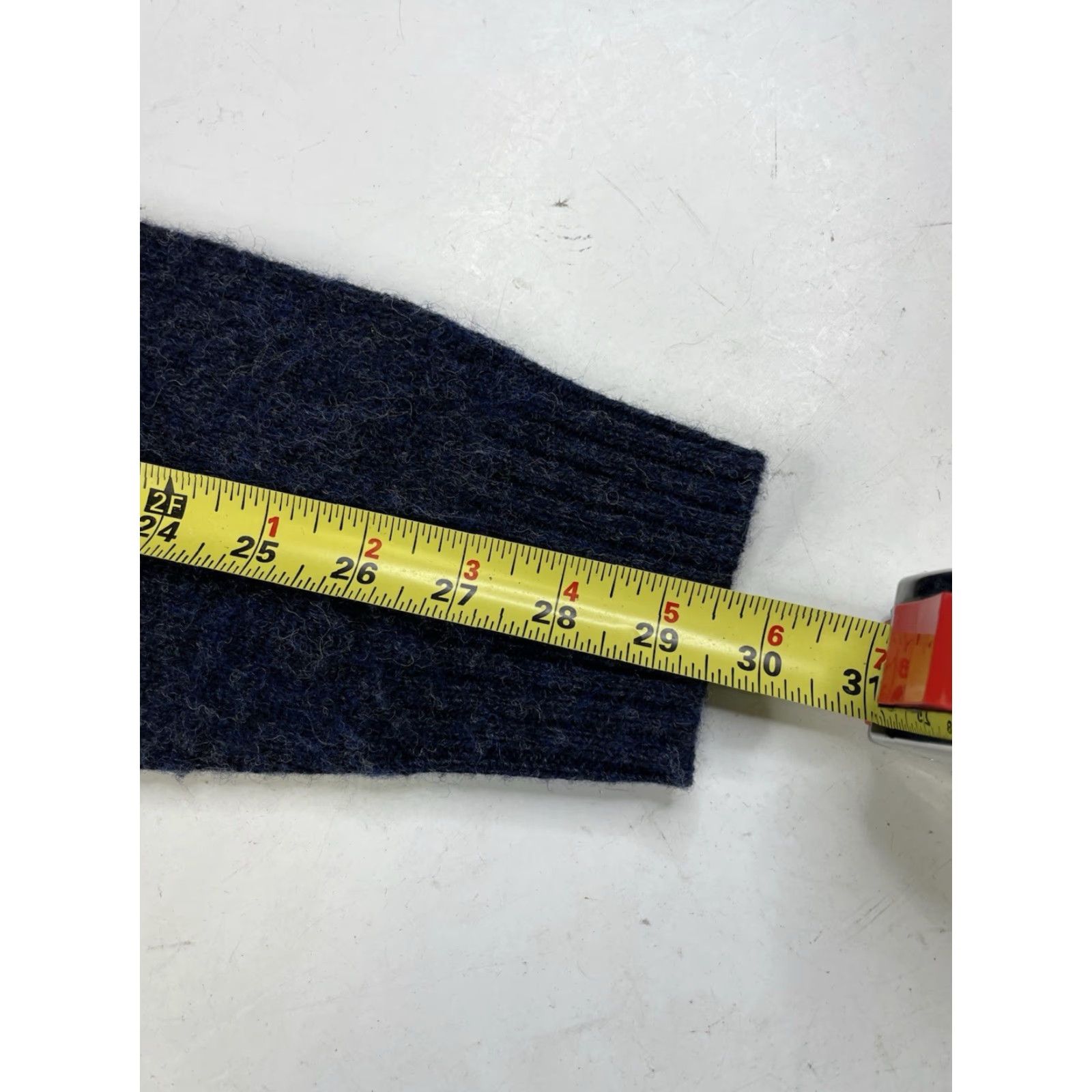 J.Crew J.CREW Sweater Pullover Mens Large Wool 100% Brushed Polo Collar Solid Blue Navy Heather Pacific Blue Size US L / EU 52-54 / 3 - 4 Thumbnail
