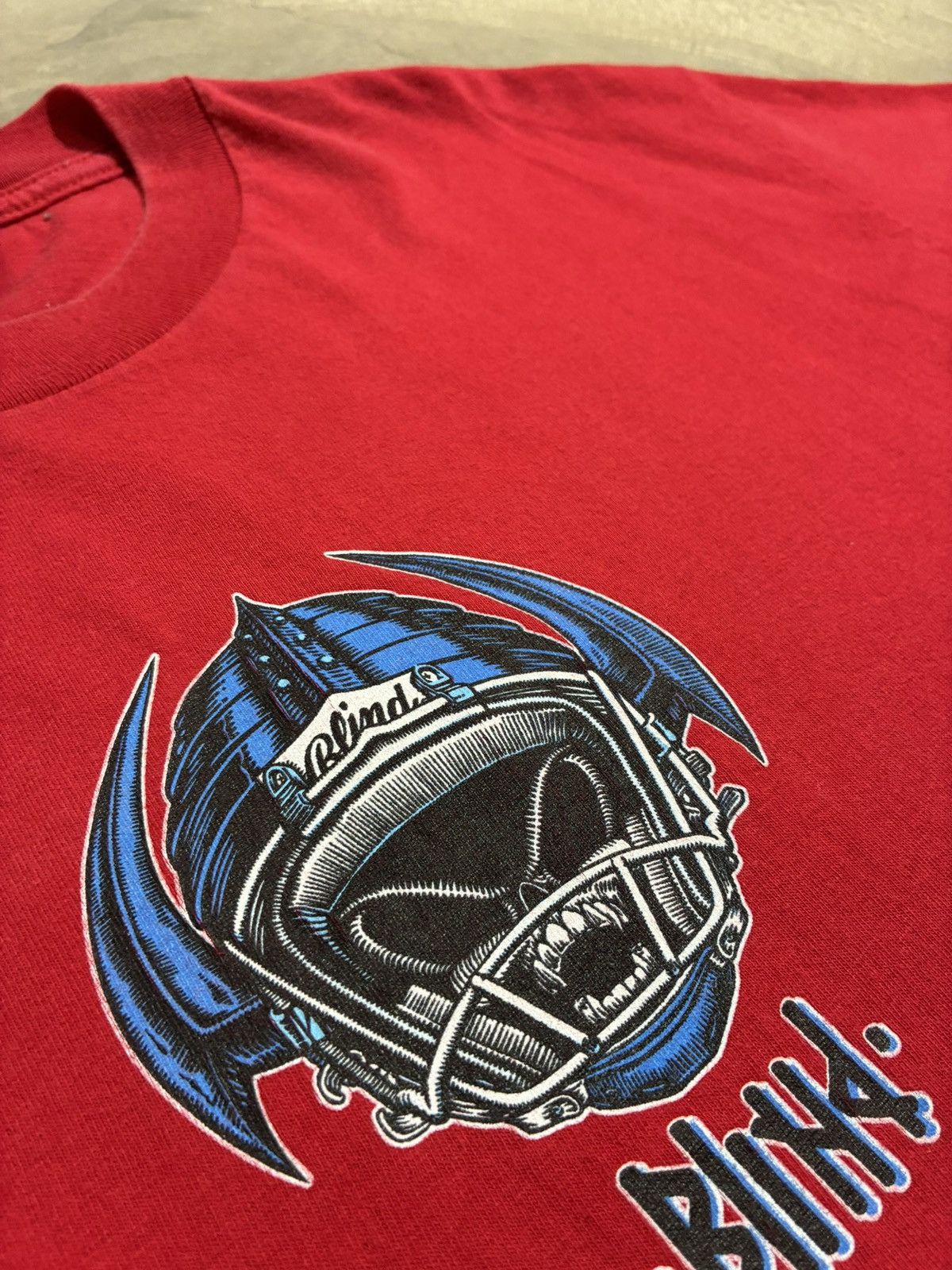 Blind Skateboards Vintage Blind Rudy Johnson Red Skate T Shirt L Made in USA Size US L / EU 52-54 / 3 - 2 Thumbnail