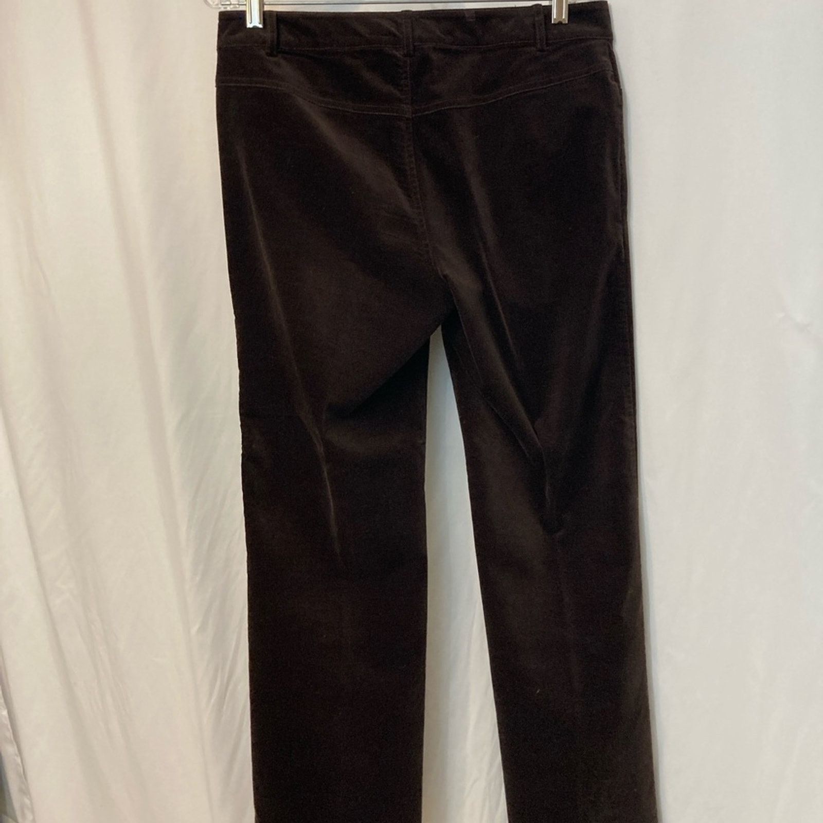 Other CAbi Brown Velvet Velour Straight Leg Trousers Slacks Pants Size 30" / US 8 / IT 44 - 7 Thumbnail
