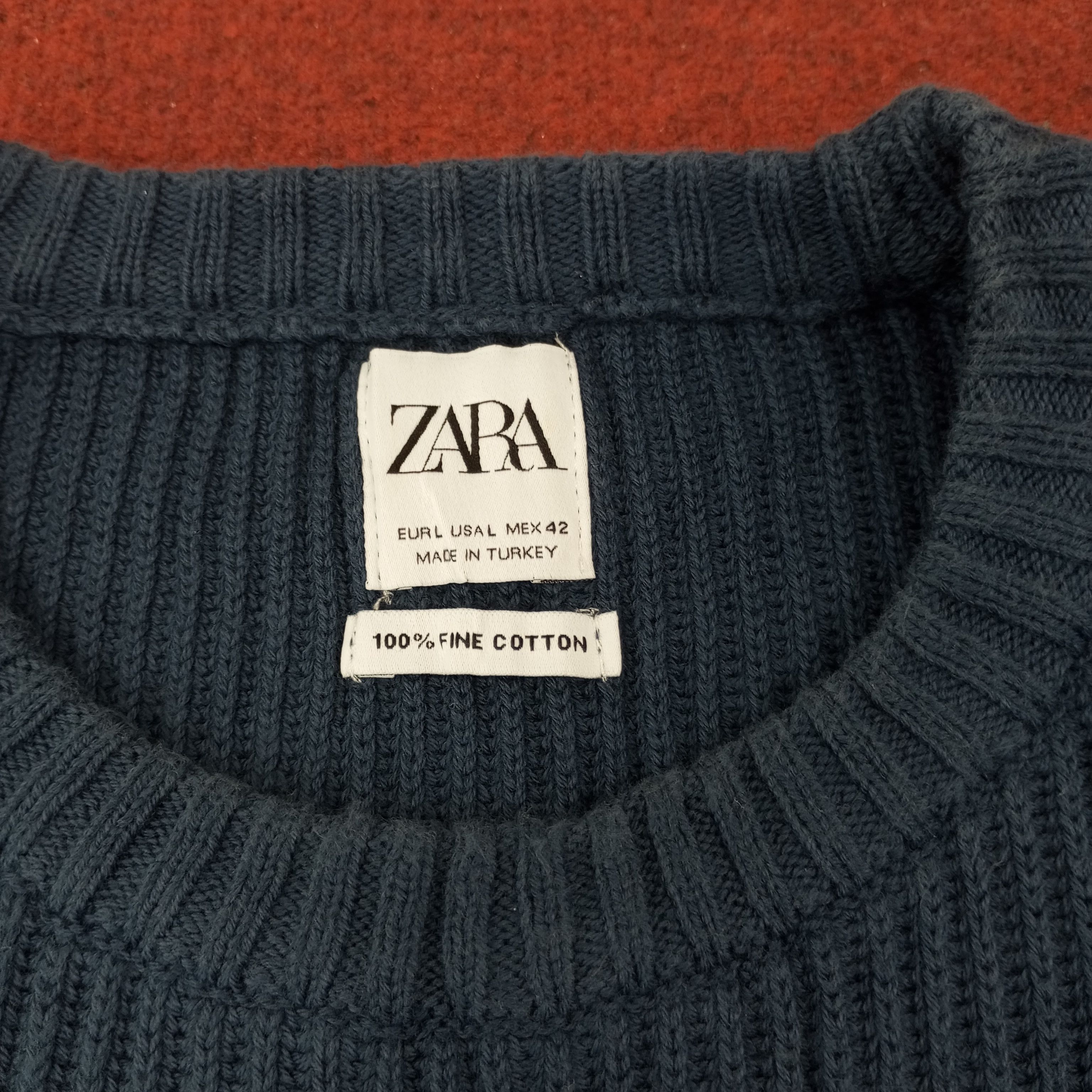 Vintage × Zara Zara x Custom Skulls Art Knitwear Sweater Size US S / EU 44-46 / 1 - 5 Thumbnail