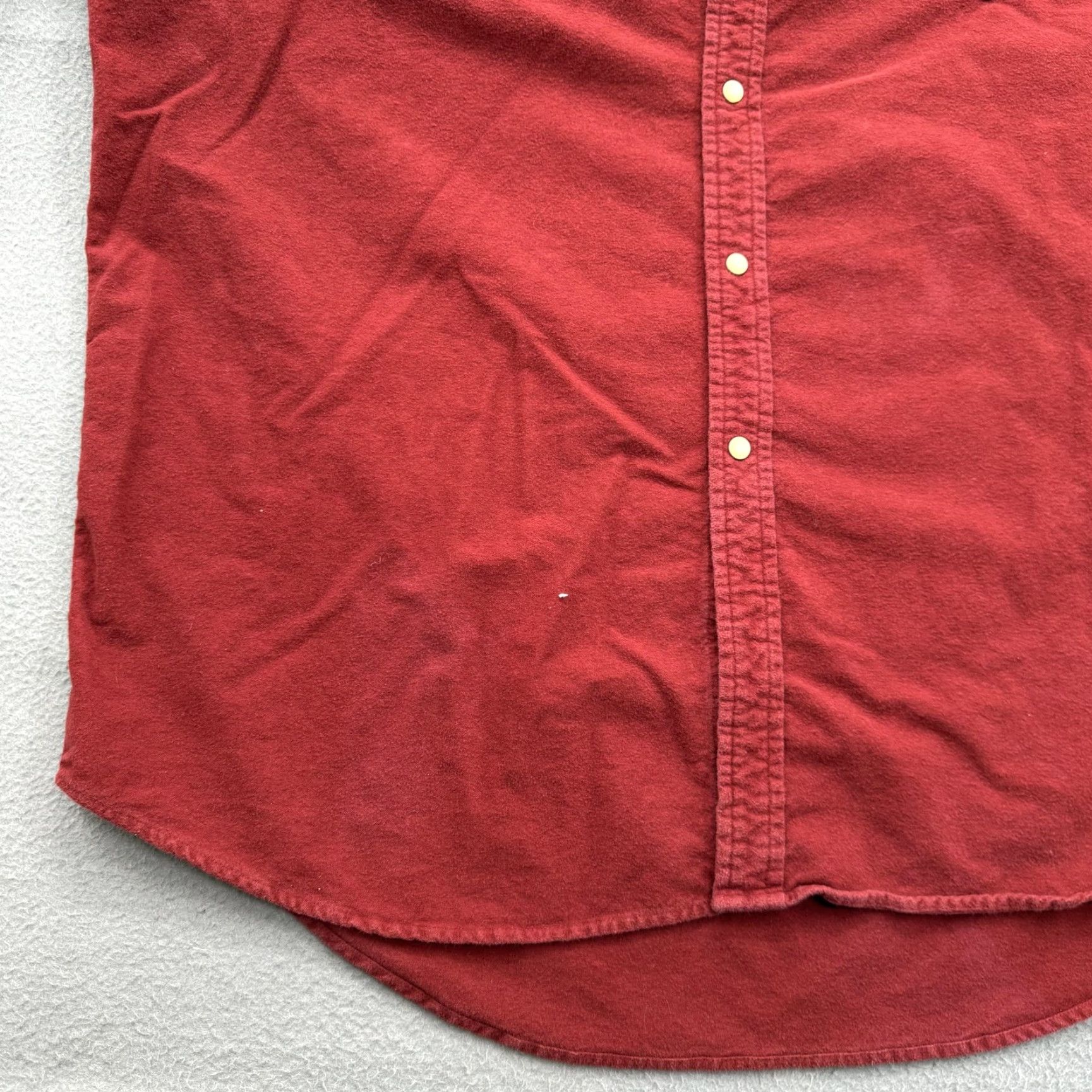 The Territory Ahead The Territory Ahead Shirt Mens 2XL Red Solid Western Snap Long Sleeve Cotton Size US XXL / EU 58 / 5 - 6 Thumbnail