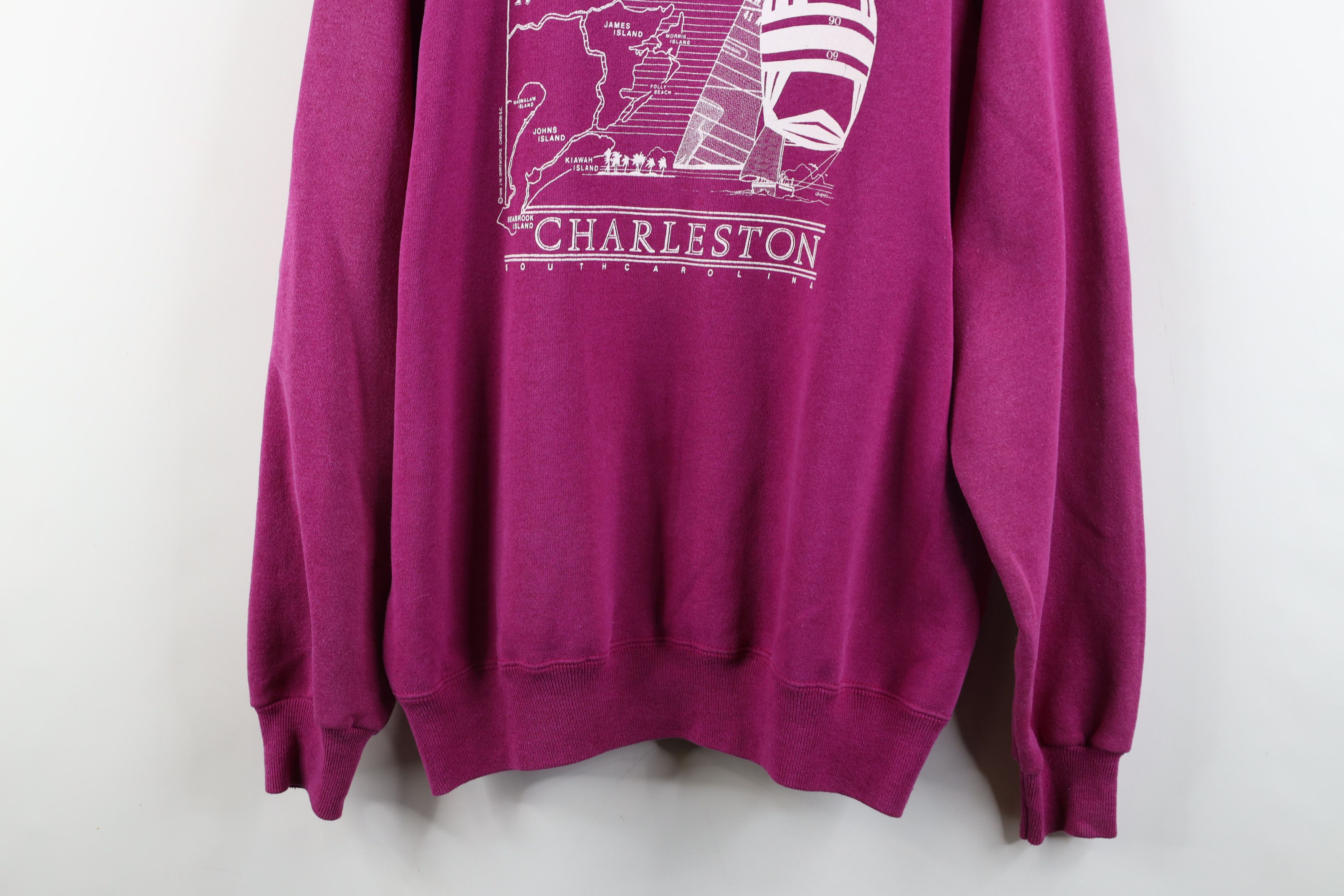 Vintage Vintage 90s Country Charleston South Carolina Sweatshirt USA Size XL / US 12-14 / IT 48-50 - 3 Thumbnail
