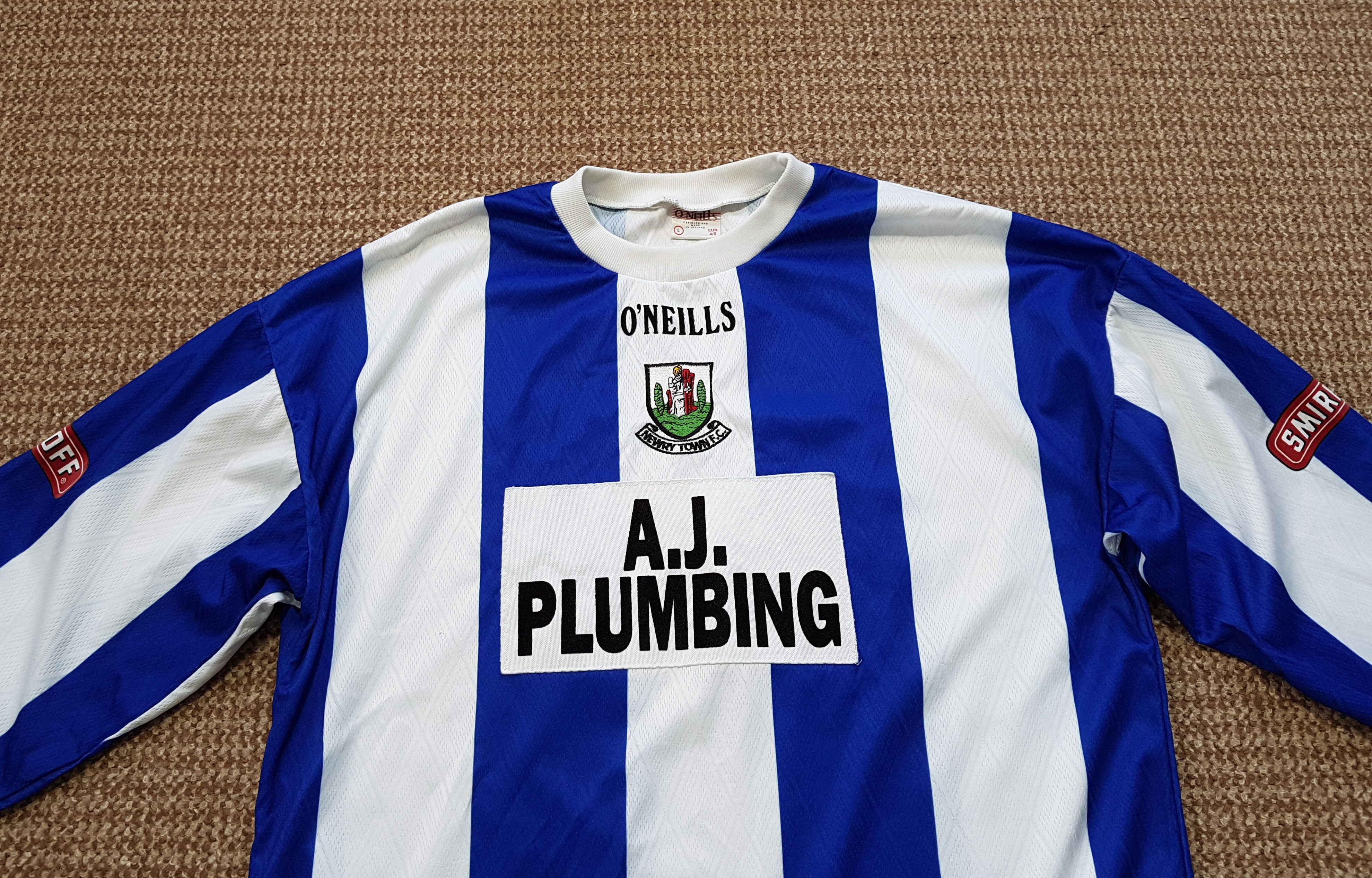 O'Neills Newry City O'Neills 1999-00 Vintage Football Soccer Jersey Size US L / EU 52-54 / 3 - 3 Thumbnail