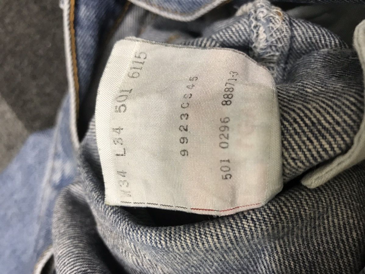 Levi's × Vintage 💥ARCHIVAL💥Vtg Levis 501 Regular Medium Wash Denim F63 Size US 34 / EU 50 - 17 Thumbnail
