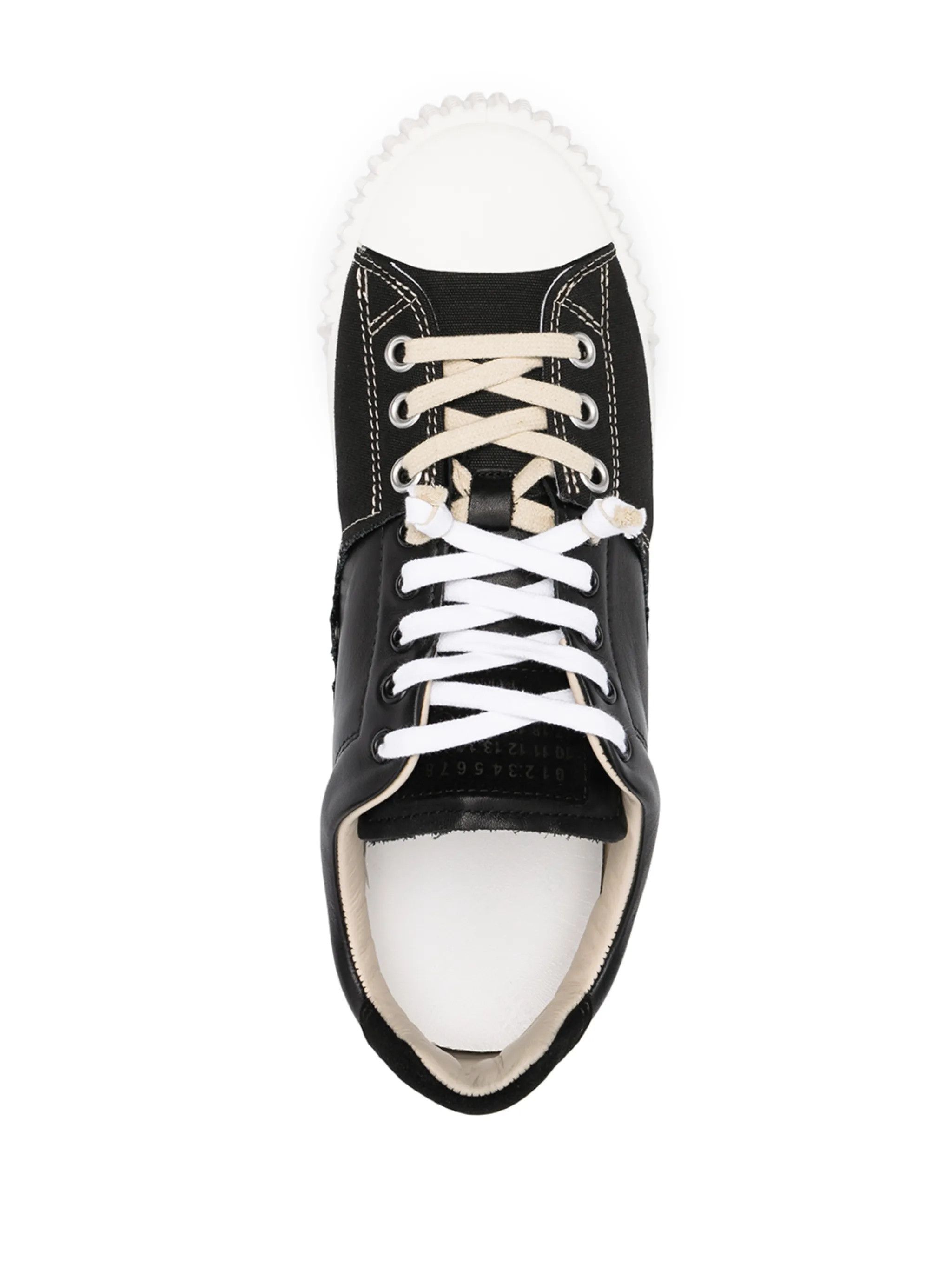 Maison Margiela oc11z1025 Evolution Low-Top Sneakers in Black Size US 6 / EU 39 - 4 Thumbnail