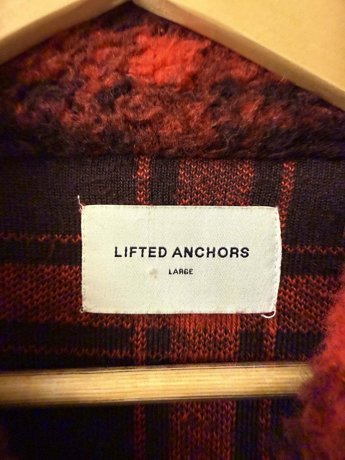 Lifted Anchors LIFTED ANCHORS MEN PRINCE FLANNEL JACKET (RED / BLACK) Size US L / EU 52-54 / 3 - 2 Thumbnail