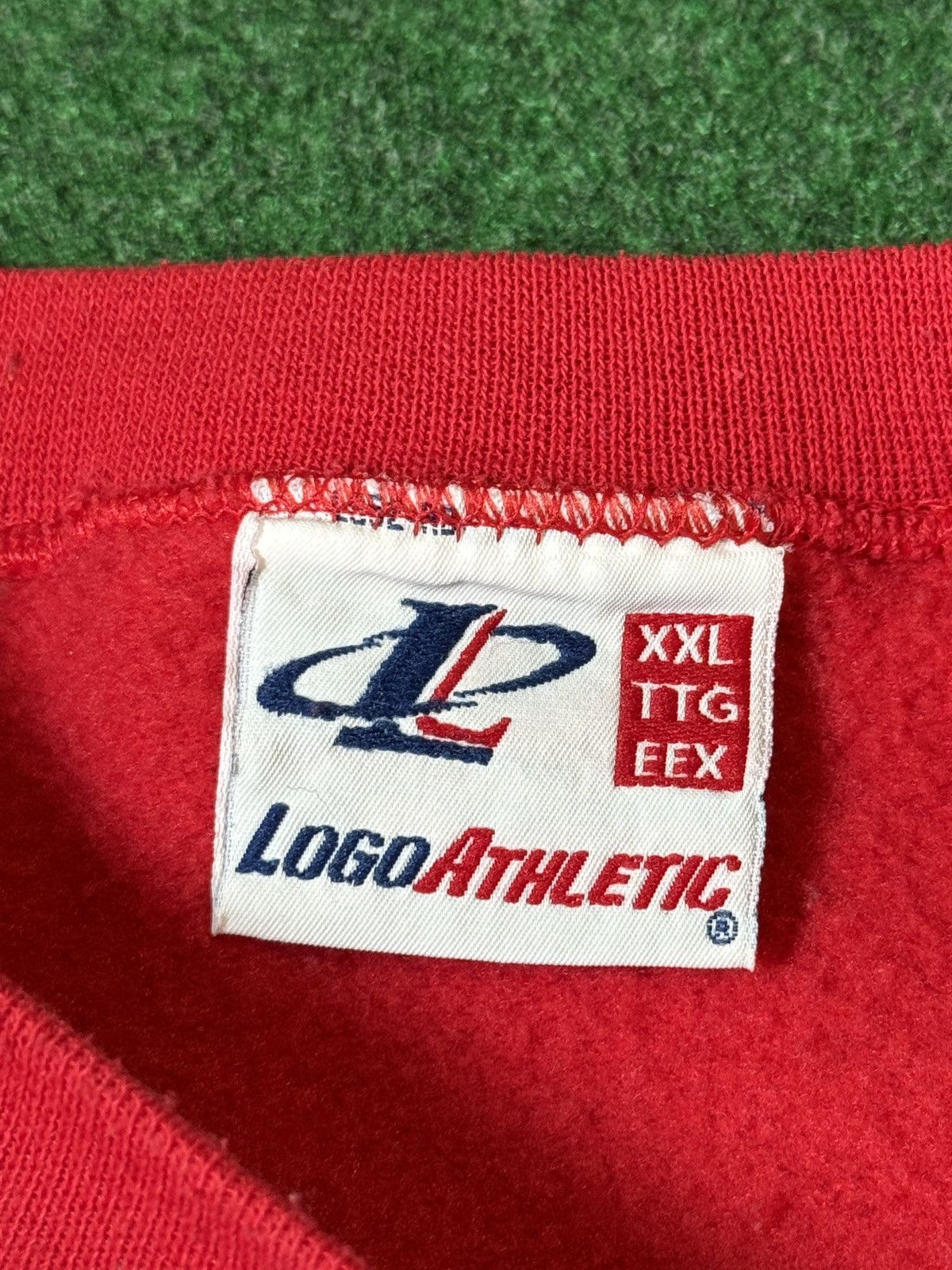Logo Athletic × Vintage Vintage 90s Detroit Red Wings NHL Retro Crewneck Sweatshirt Size US XXL / EU 58 / 5 - 3 Thumbnail