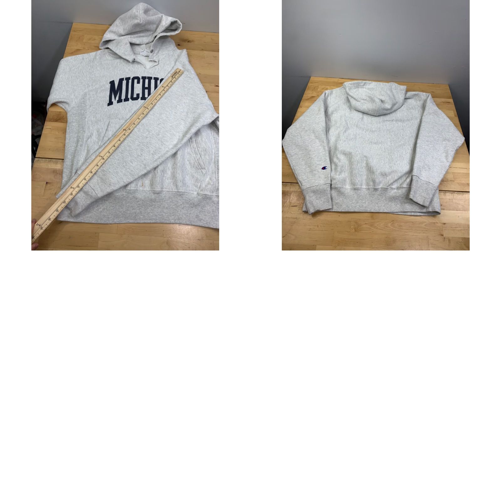 Champion Champion Reverse Weave Hoodie MenAdult M Gray Pullover Heavyweight Hooded Michigan Wolverines 11003 Size US M / EU 48-50 / 2 - 8 Thumbnail