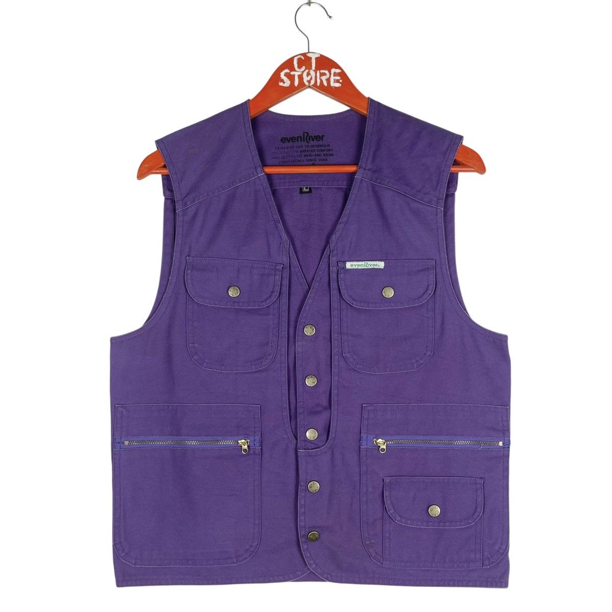 Vintage Vintage EvenRiver Utility Vest Size US M / EU 48-50 / 2 - 1 Thumbnail