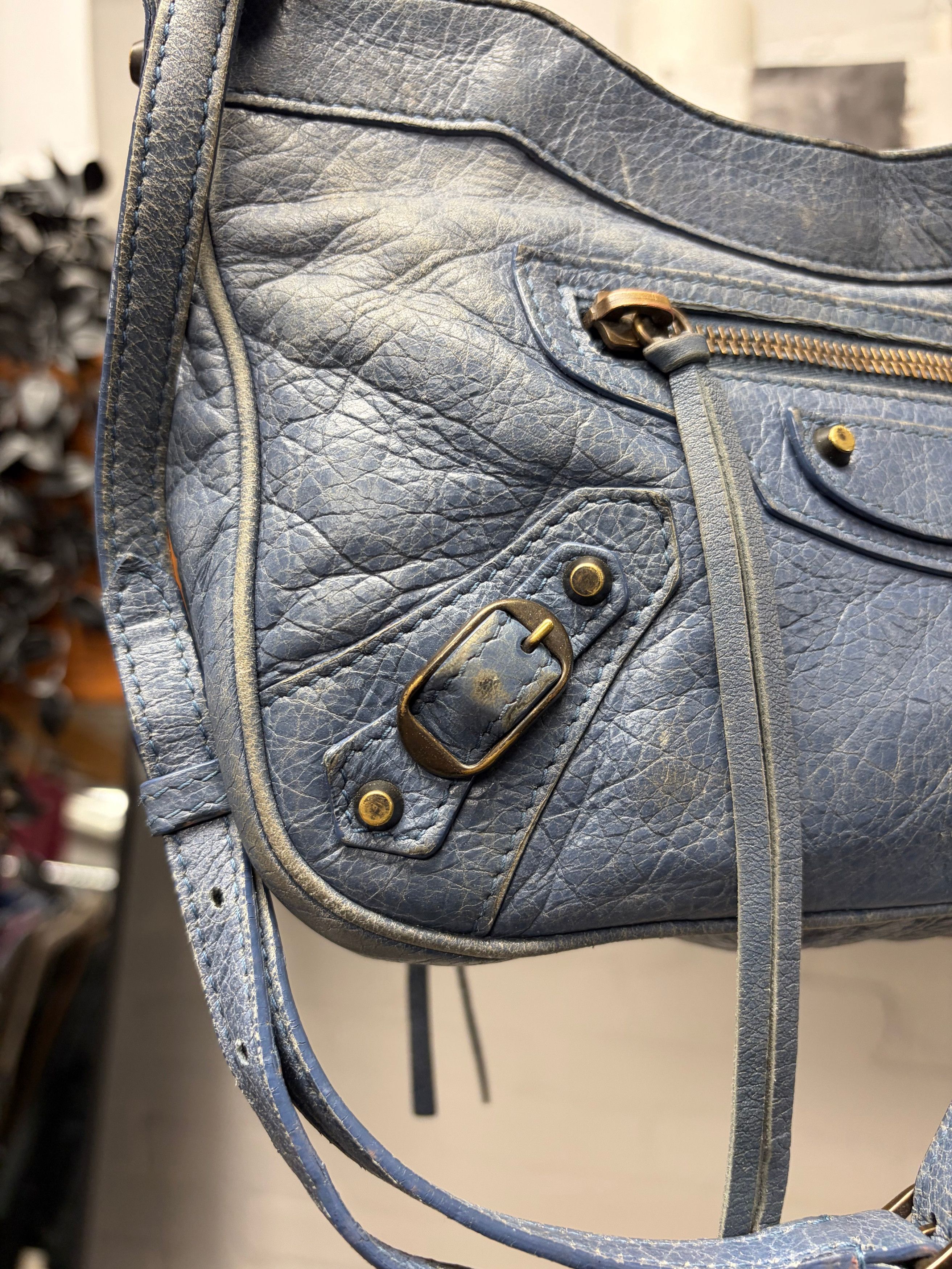 Balenciaga Balenciaga ‘Hip Motocross’ Classic Blue Crossbody Side Bag Size ONE SIZE - 2 Thumbnail