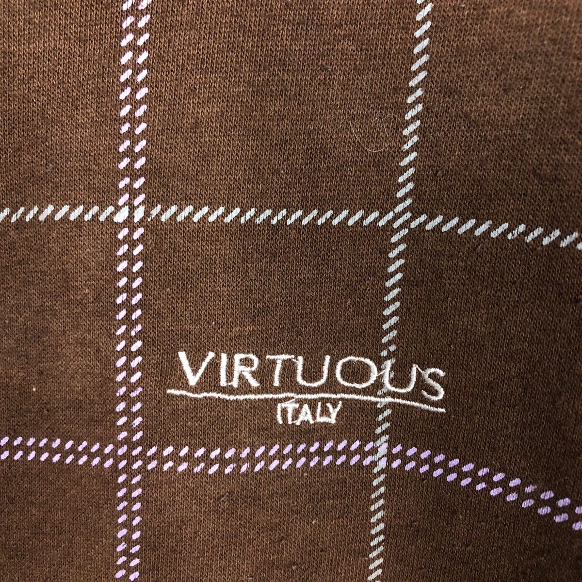 Japanese Brand 📌Vintage Sweatshirt Virtuous Tartan Design Issey Miyake Size US L / EU 52-54 / 3 - 14 Thumbnail