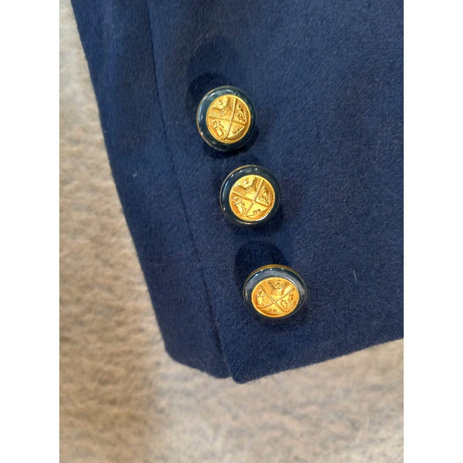 Pendleton VINTAGE Pendleton Blazer Women Size 12 Navy Blue Wool Jacket USA Made Blazer Jacket Lined Button Pockets Long Sleeve Mid-Length Regular Women Size XL / US 12-14 / IT 48-50 - 5 Thumbnail