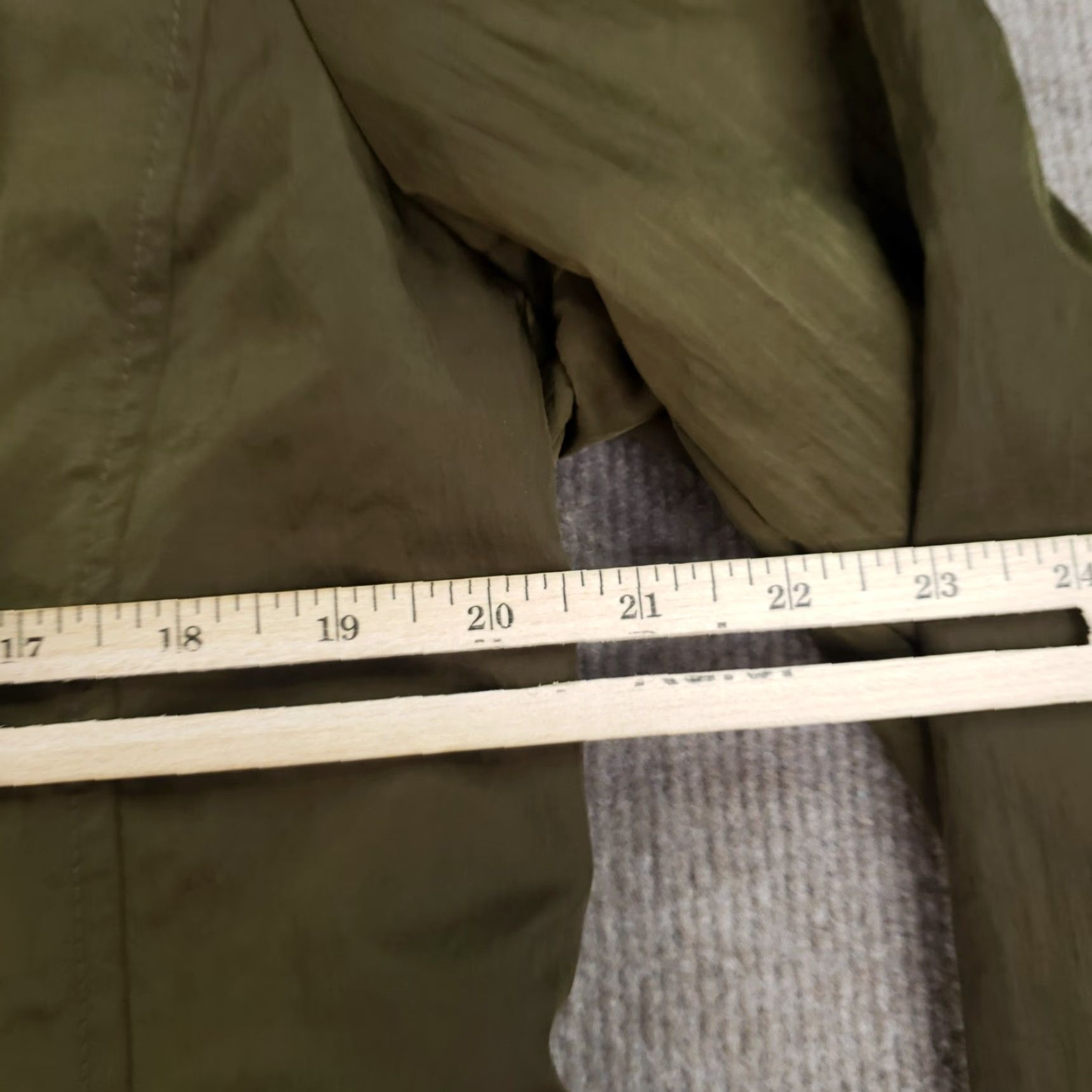 Karl Lagerfeld VINTAGE Karl Lagerfeld Jacket Women Green Hooded Windbreaker Pockets Full Zip Long Size L / US 10 / IT 46 - 3 Thumbnail