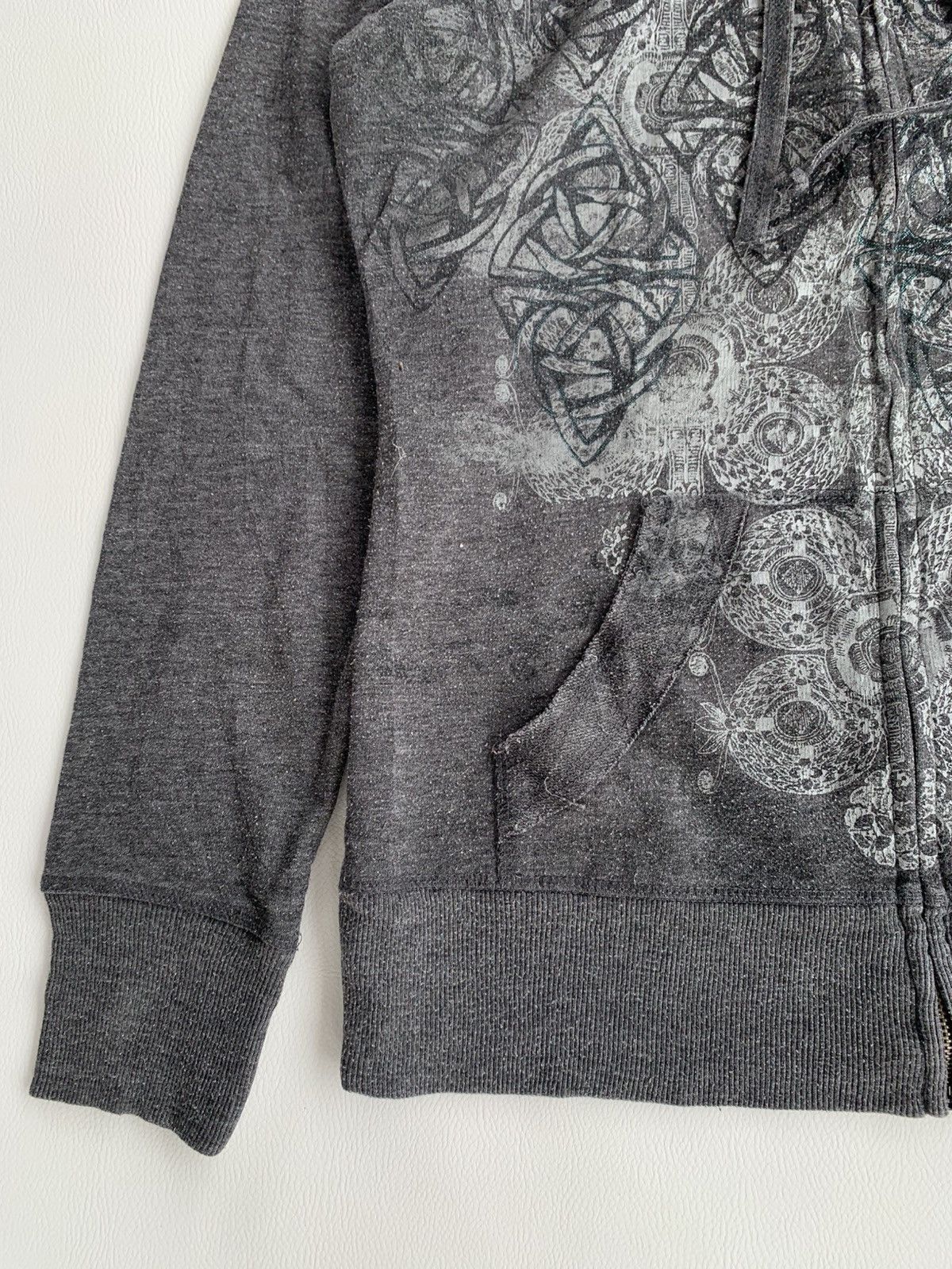 Japanese Brand Maurice Crazy Gothic Poem Punk Rock Hoodie Size M / US 6-8 / IT 42-44 - 7 Thumbnail