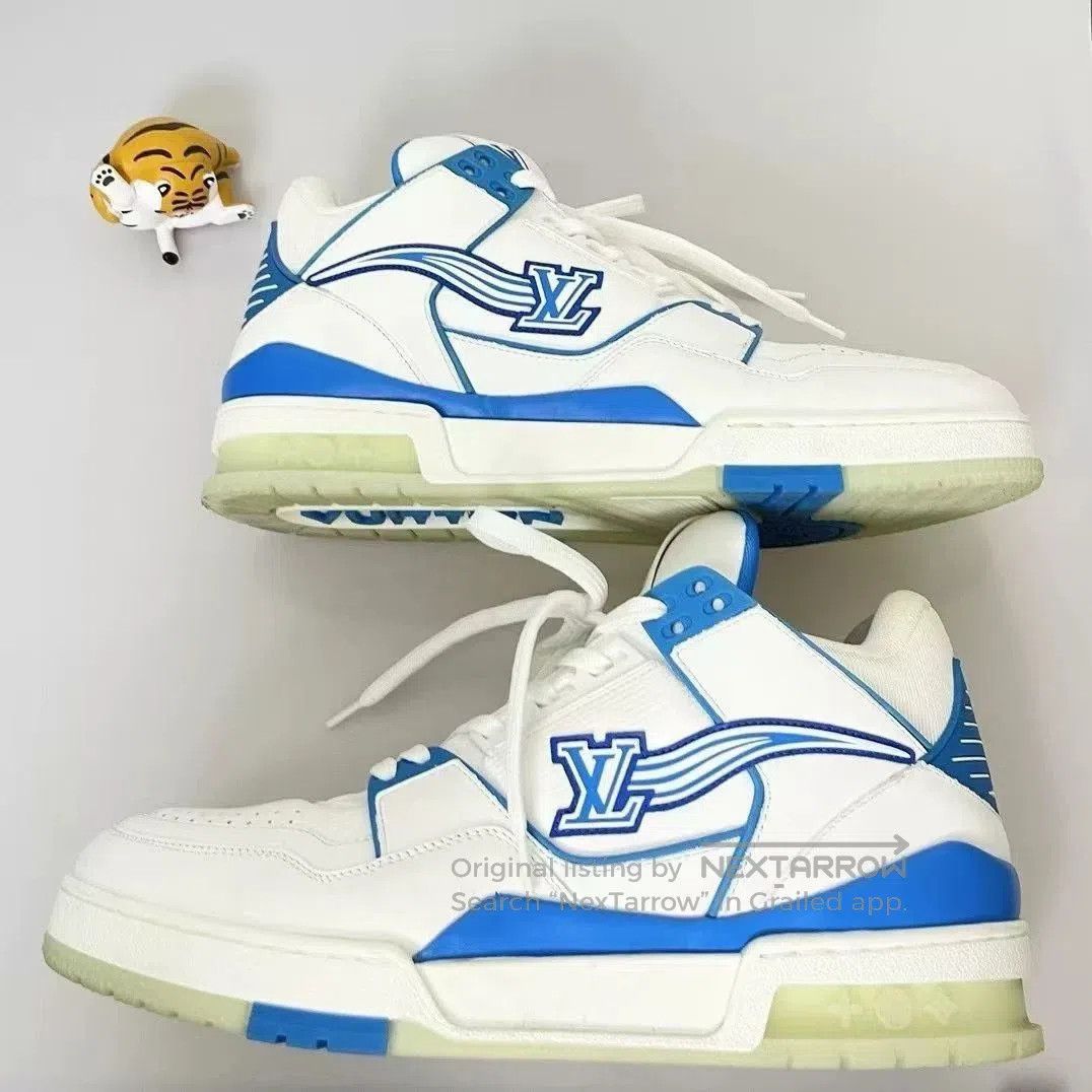 Louis Vuitton LV Trainer Blue White. Size US 10 / EU 43 - 2 Thumbnail