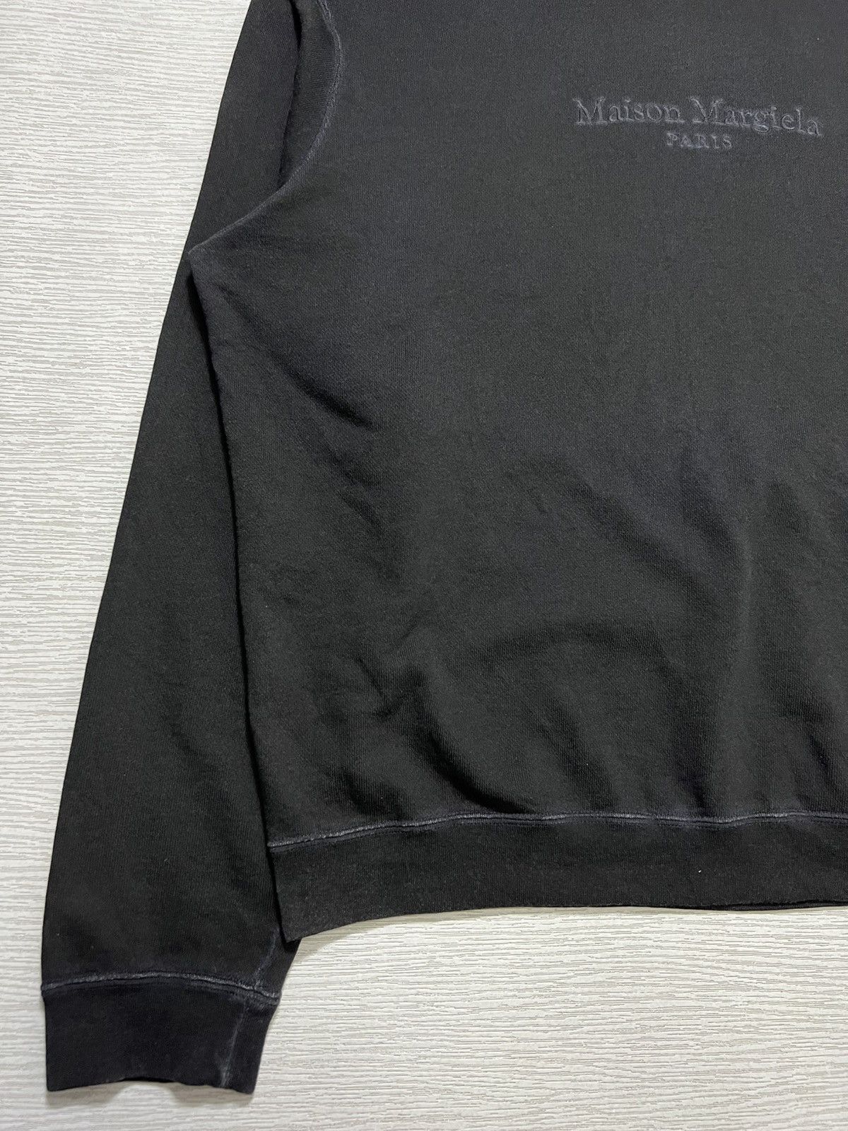 Maison Margiela Maison Margiela Logo Oversized Garment Dye Hooded Sweatshirt Size US S / EU 44-46 / 1 - 7 Thumbnail