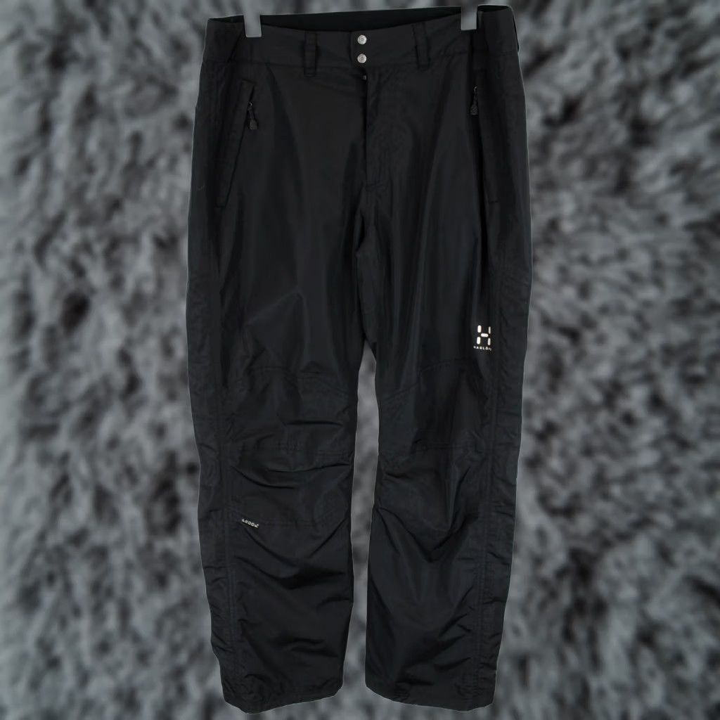 Vintage HAGLOFS Proof Trousers Men LARGE Adjustable Bottoms Side Zips Regular Size US 33 - 1 Thumbnail
