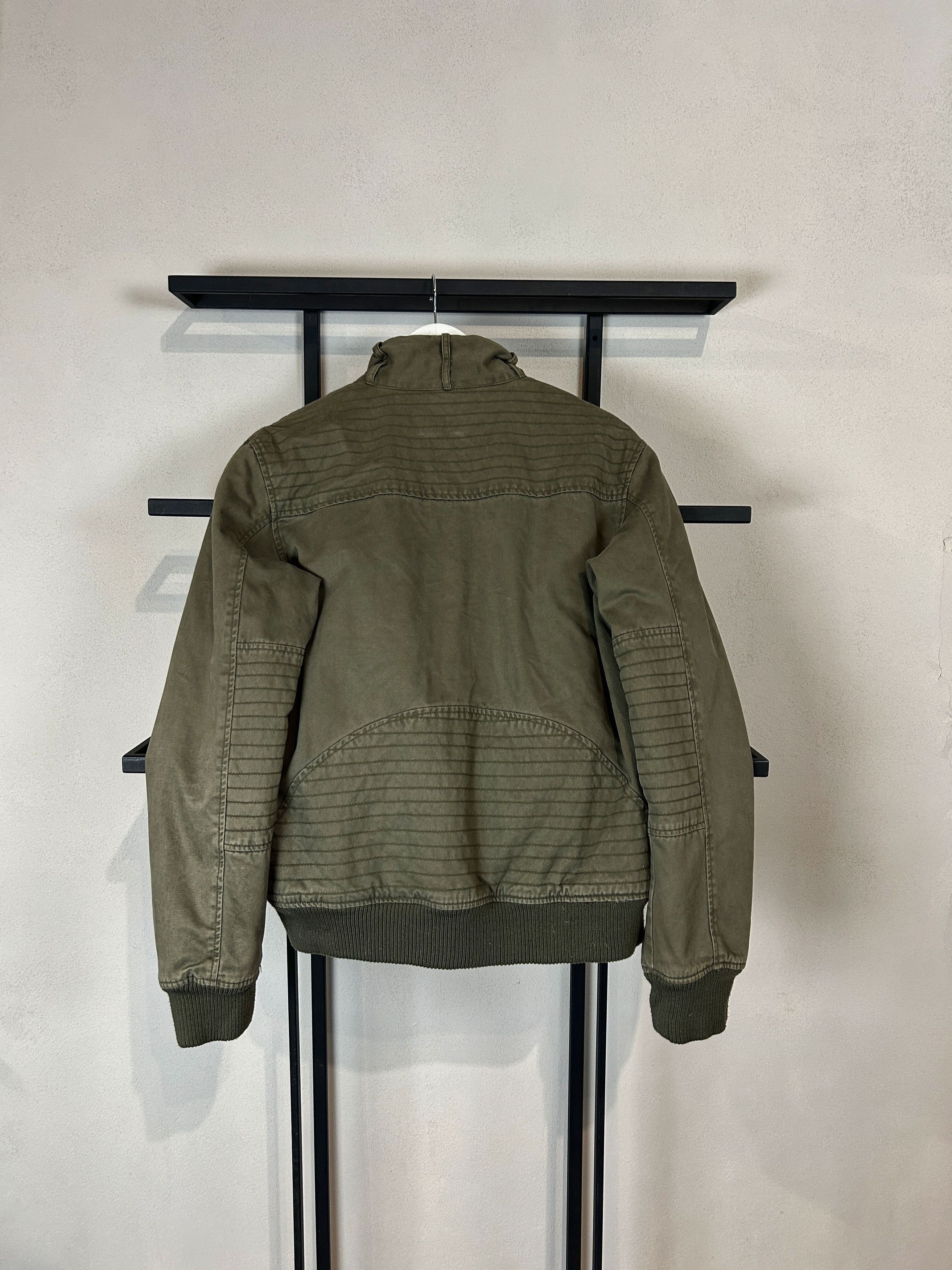 Japanese Brand VTG Olive Military Jacket Cropped Utility Y2K Minimal Fit Size US L / EU 52-54 / 3 - 8 Thumbnail