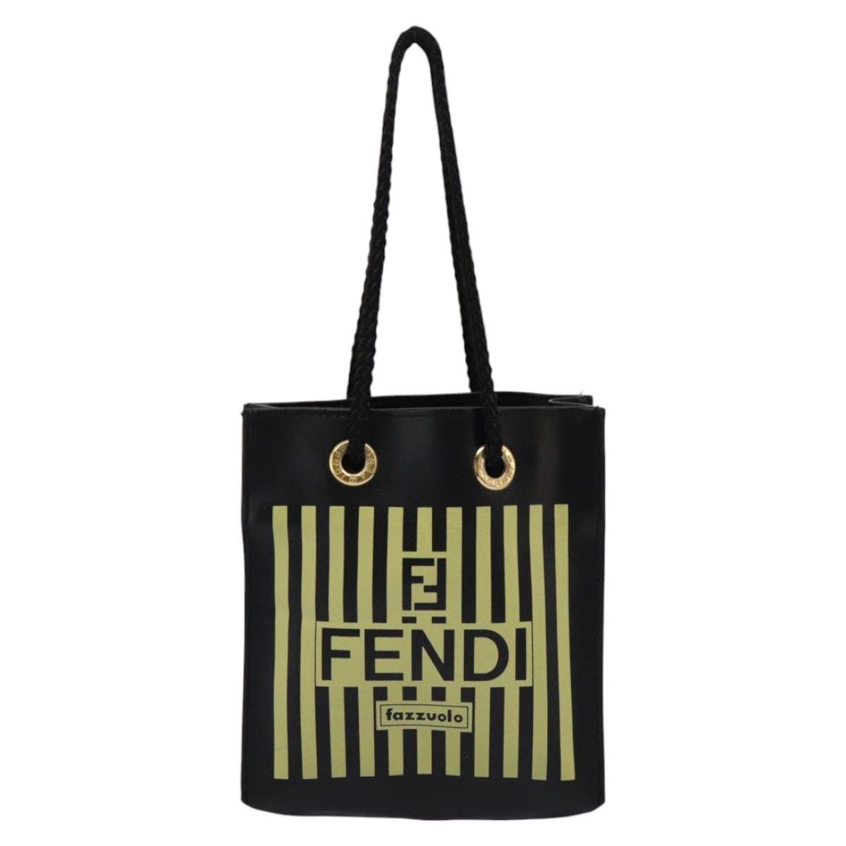 Fendi Ff Black Leather Handbag (Pre-Owned) Size ONE SIZE - 1 Thumbnail