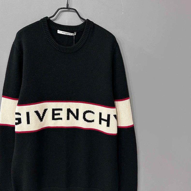 Givenchy Givenchy Classic Striped Logo Sweater Size US M / EU 48-50 / 2 - 2 Thumbnail
